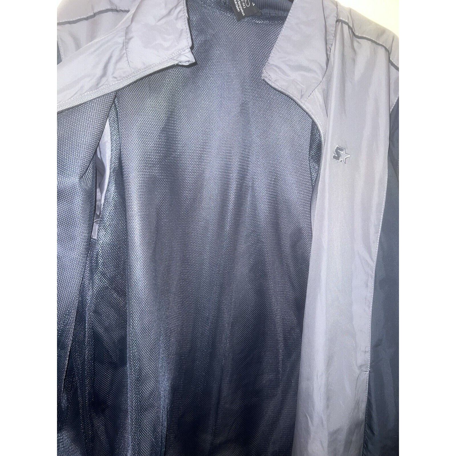 Starter Starter Jacket Mens L Full Zip Black Polyester Windbreaker Size US L / EU 52-54 / 3 - 6 Thumbnail