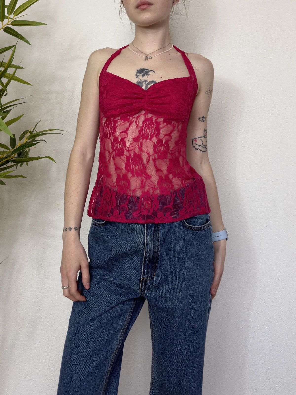 Vintage VINTAGE MESH GUIPURE TANK TOP Size S / US 4 / IT 40 - 1 Thumbnail
