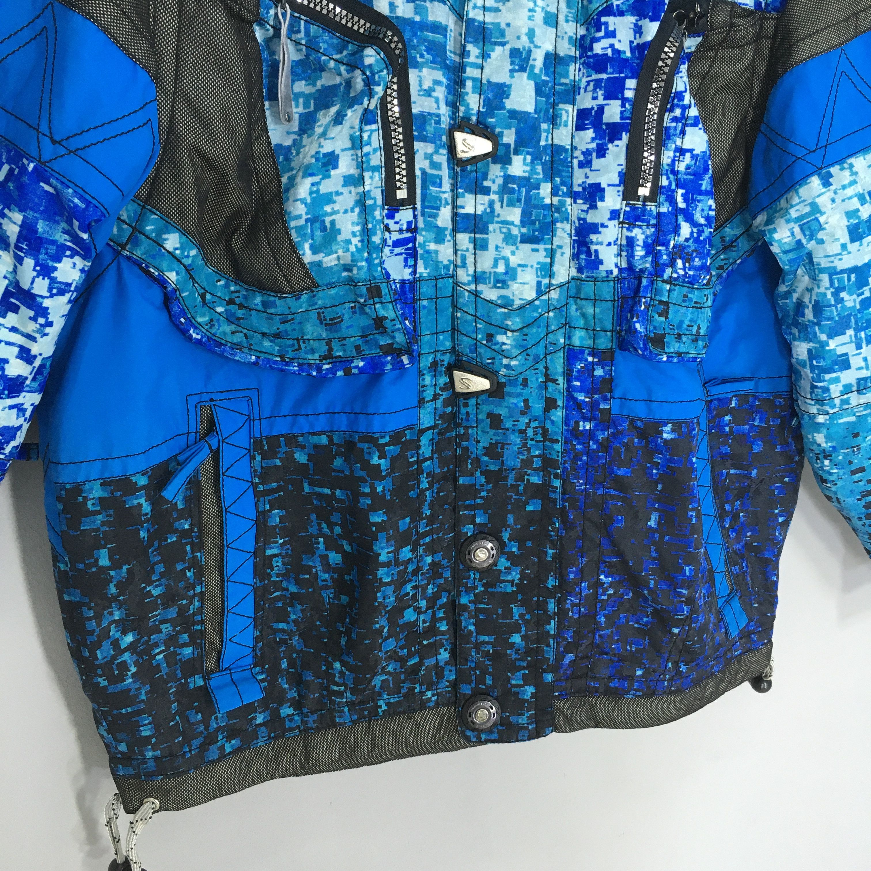 Salomon × Vintage Vintage Salomon Hoodie Ski Wear Bomber Jacket Large Size US L / EU 52-54 / 3 - 4 Thumbnail