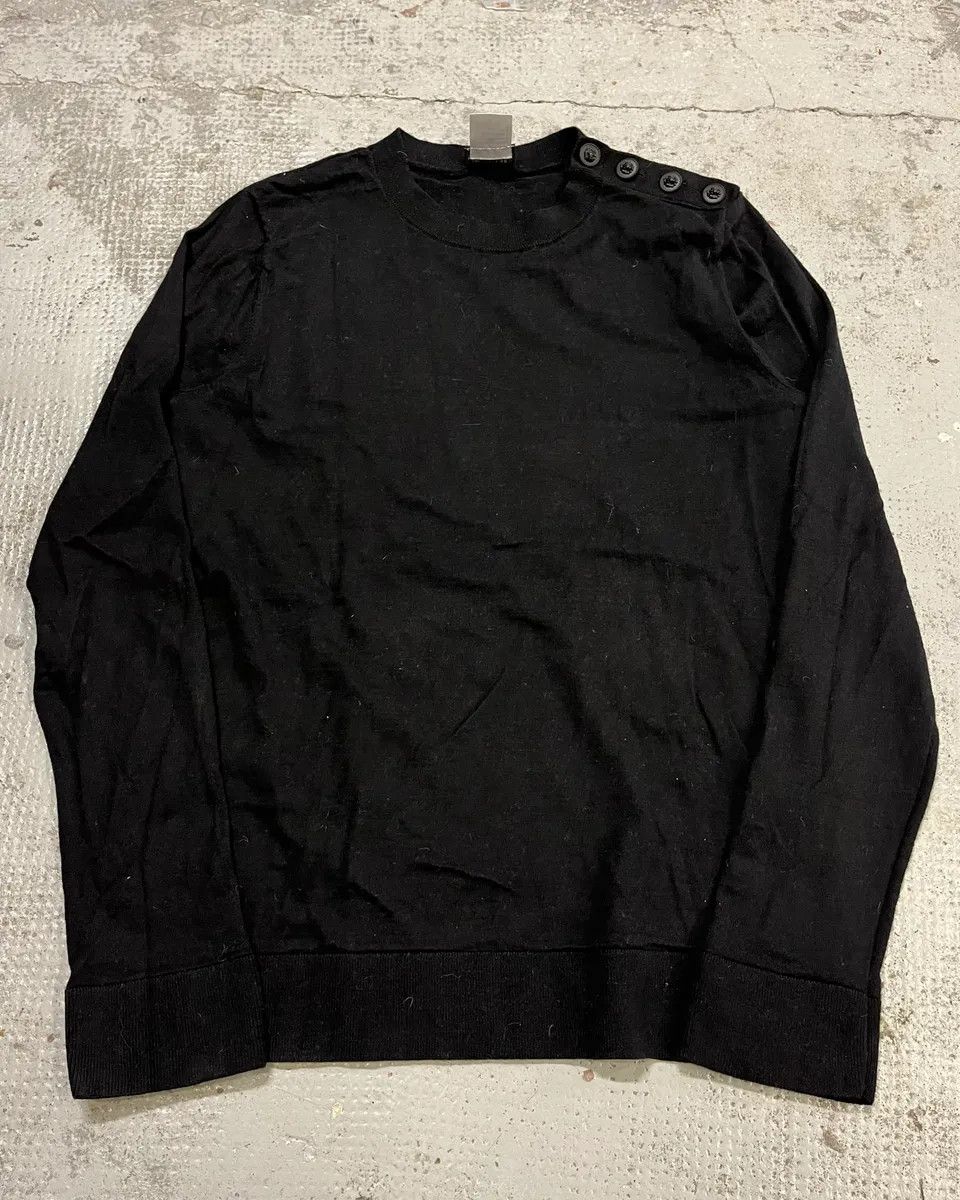 Chanel Chanel Head Shoulder Buttons Black Wool Sweater Size M / US 6-8 / IT 42-44 - 1 Thumbnail