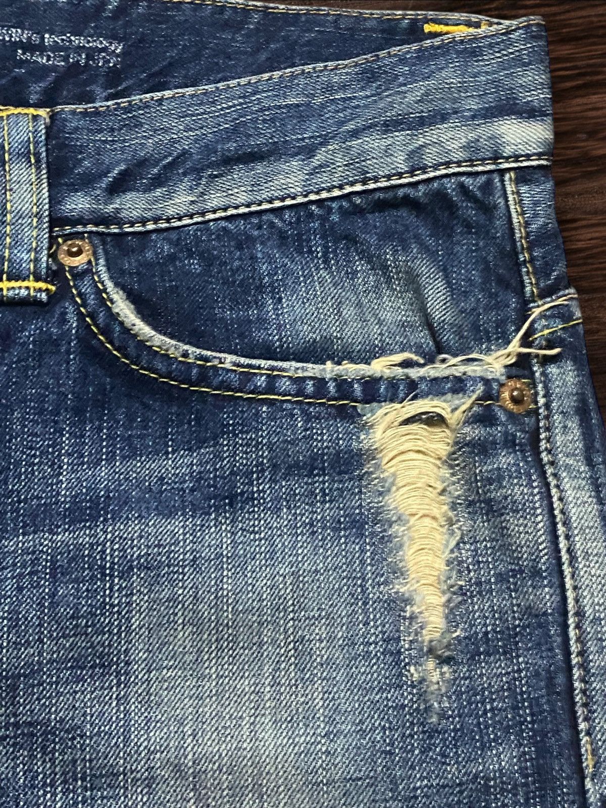 Junya Watanabe Vintage Japanese Brand Edwin 503 Mud Wash Distressed Flare Size US 33 - 14 Thumbnail