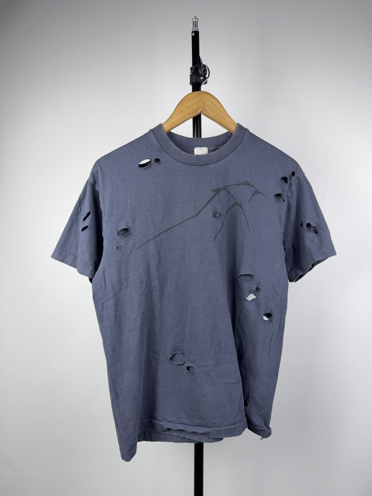 Japanese Brand Kume JP Tokyo Hokusai Fuji Graphic Distressed Tee Japan M Size US M / EU 48-50 / 2 - 2 Thumbnail
