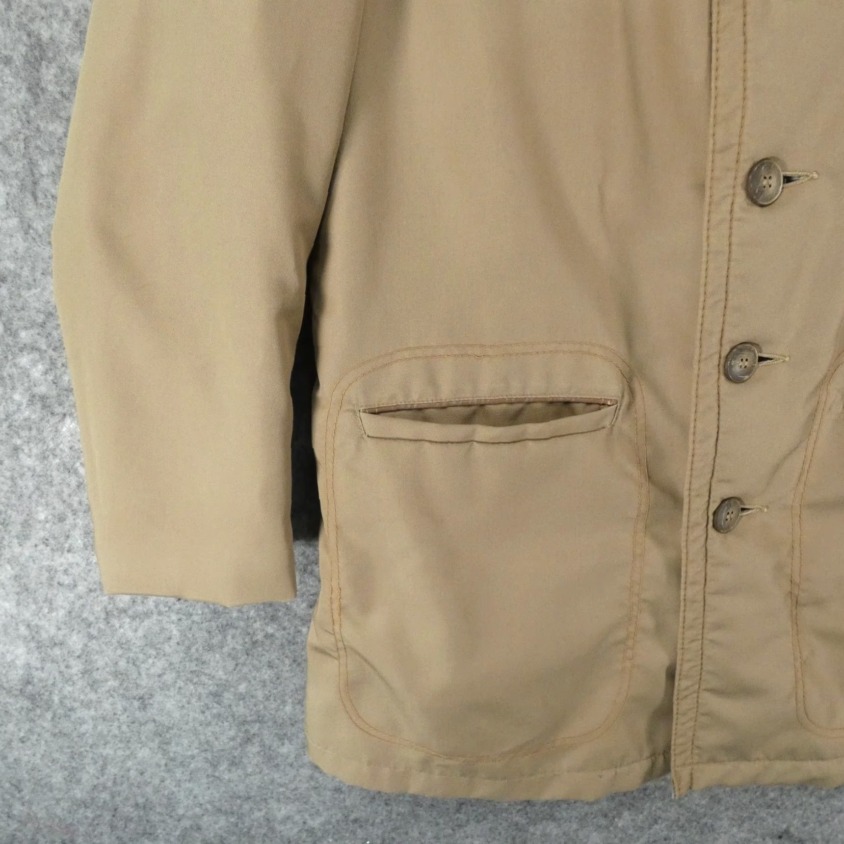 McGregor VINTAGE McGregor Mens Jacket Chore Coat 38 Brown Sherpa Lined Button Up Overcoat Size US XXS / EU 40 - 4 Thumbnail