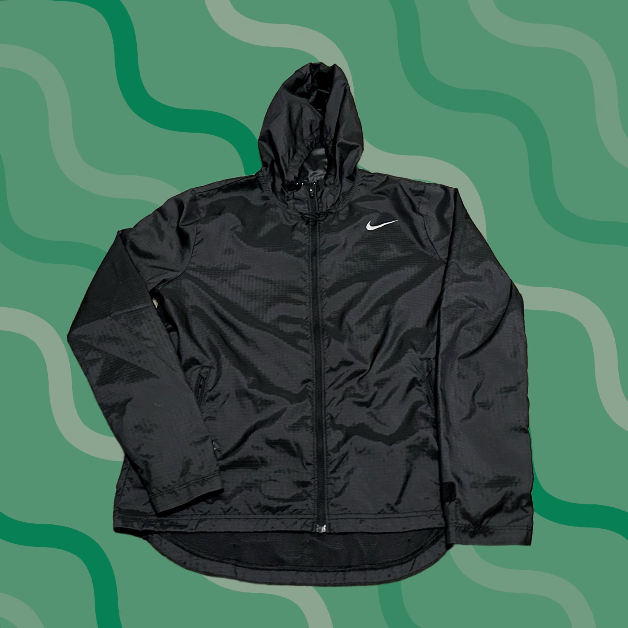 Nike Nike Essentials Jacket Women's S Full Zip Hooded Windbreaker Black Size S / US 4 / IT 40 - 1 Thumbnail