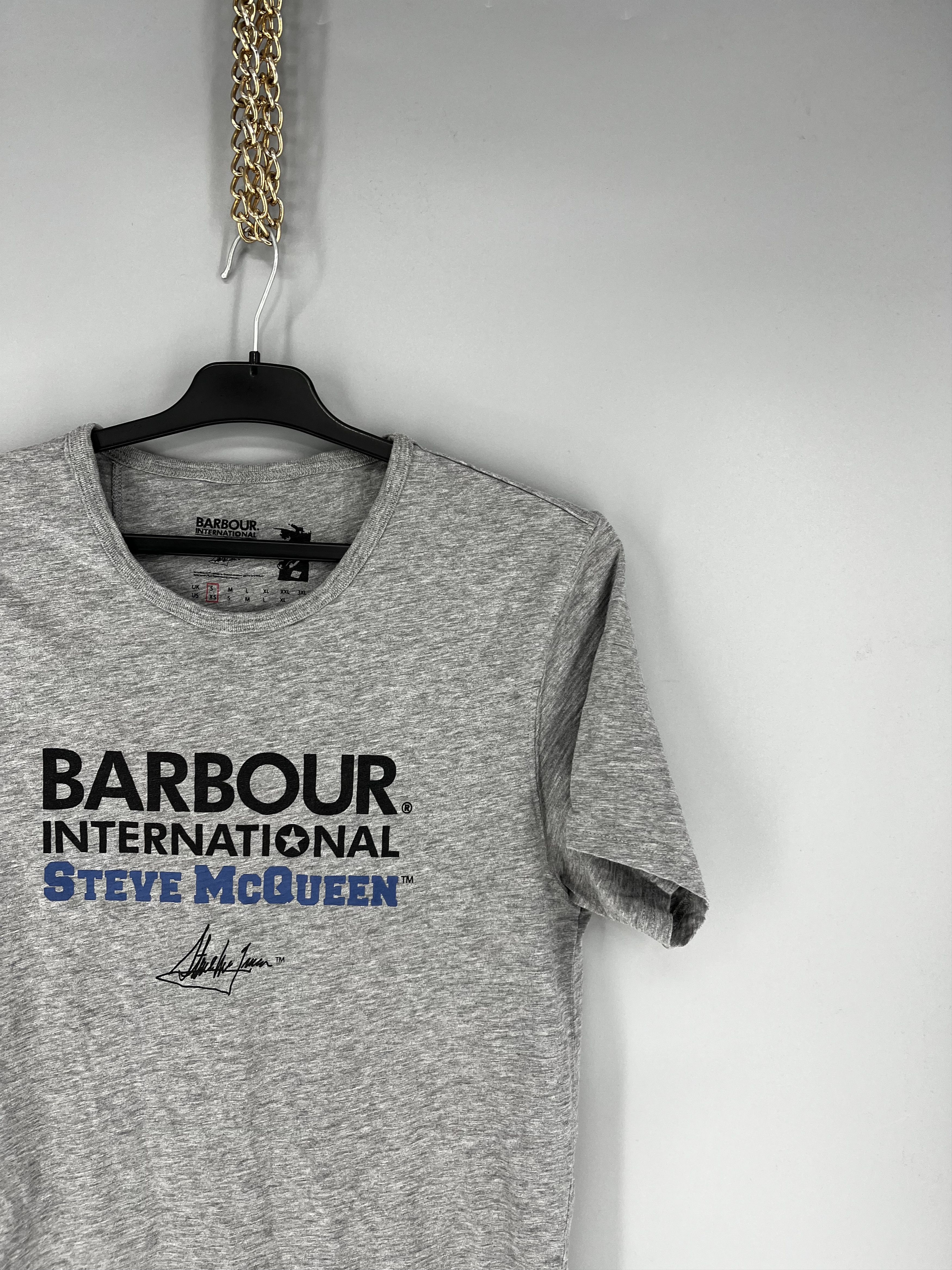 Barbour VINTAGE Mens Barbour International Big Logo T-Shirt Size XS Size US XS / EU 42 / 0 - 5 Thumbnail
