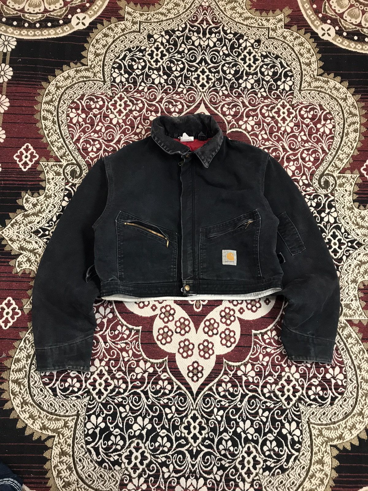 Carhartt Vintage carhartt jumpsuit cropped custom jacket Size S / US 4 / IT 40 - 1 Thumbnail