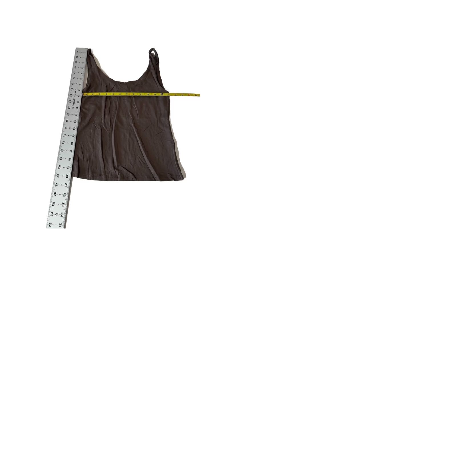 H&M H&M Tank Women Size S Brown Sleeveless Shirt, Slim Fit, Scoop Neck, Polyester Blend, Casual Top Size S / US 4 / IT 40 - 10 Thumbnail