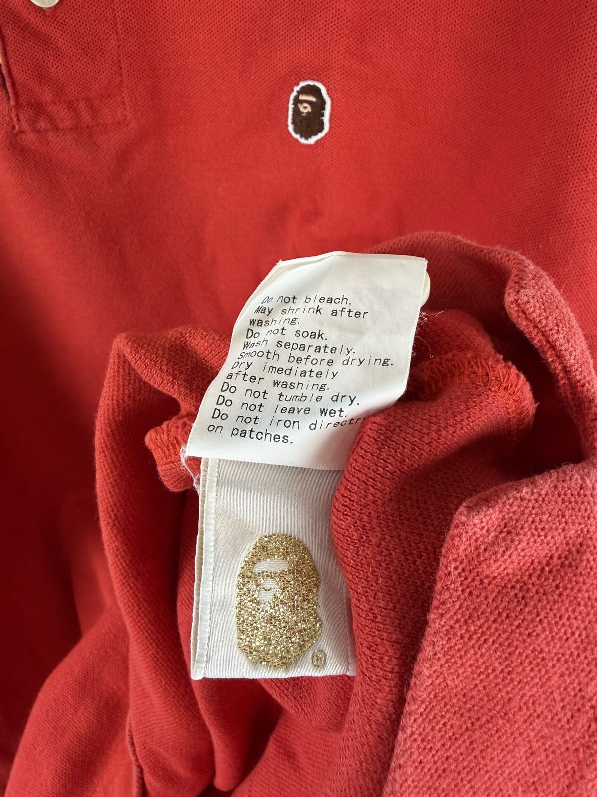 Bape Bape One Point Logo Polo Shirt Size US M / EU 48-50 / 2 - 7 Thumbnail