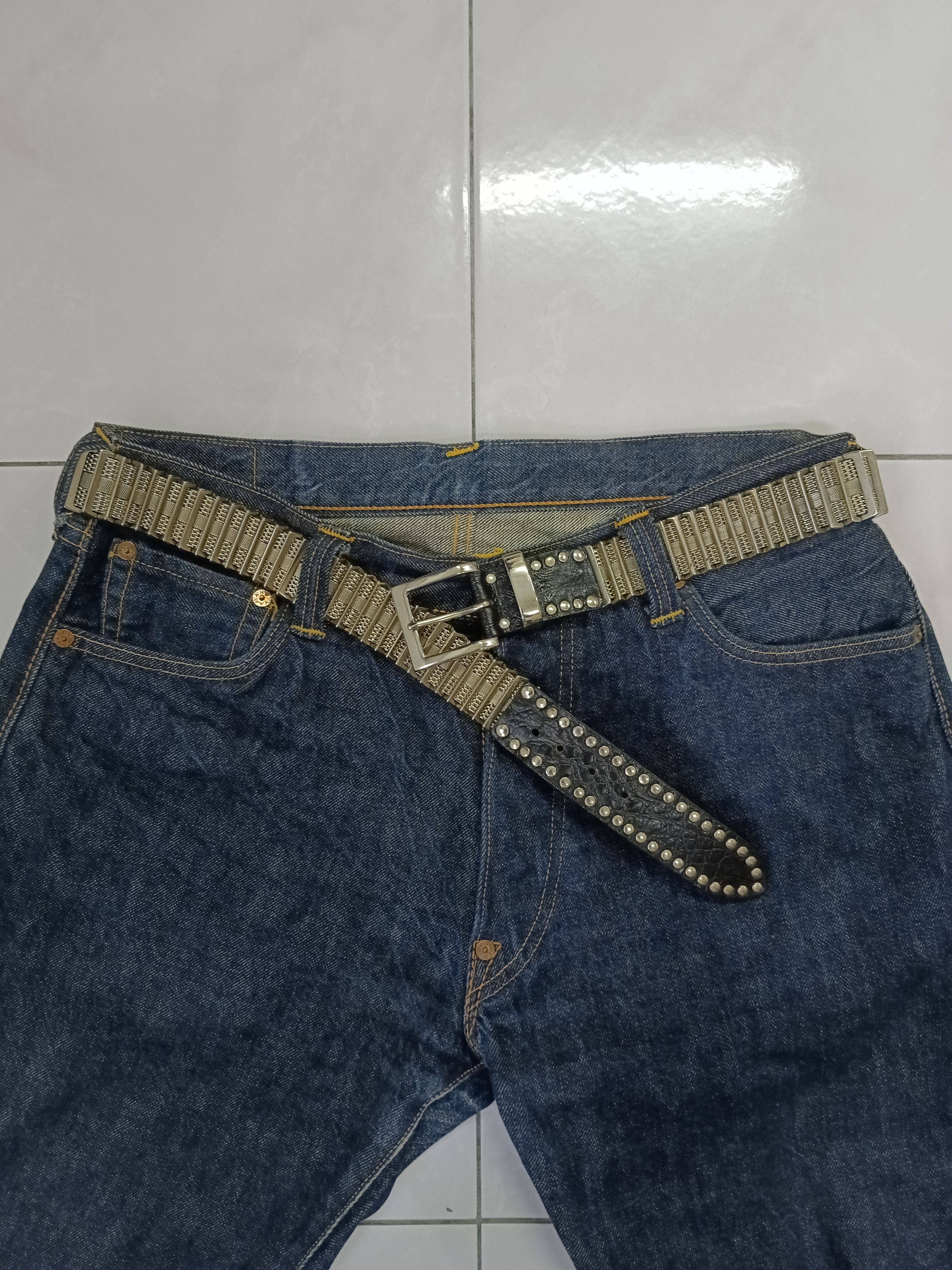 Designer NANNI MADE IN ITALY HEAVY SILVER BELT Size ONE SIZE - 2 Thumbnail