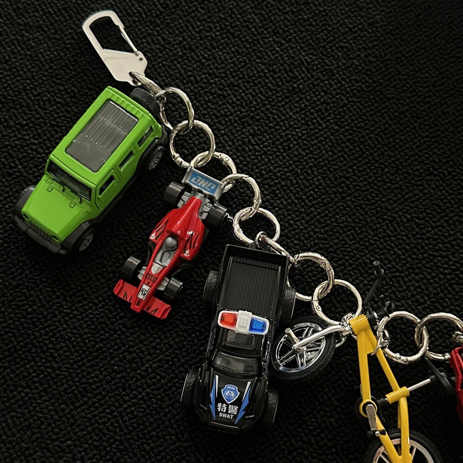 Jewelry Multi-Color Vehicle Charm Keychain, Metal Keyring Size ONE SIZE - 4 Thumbnail
