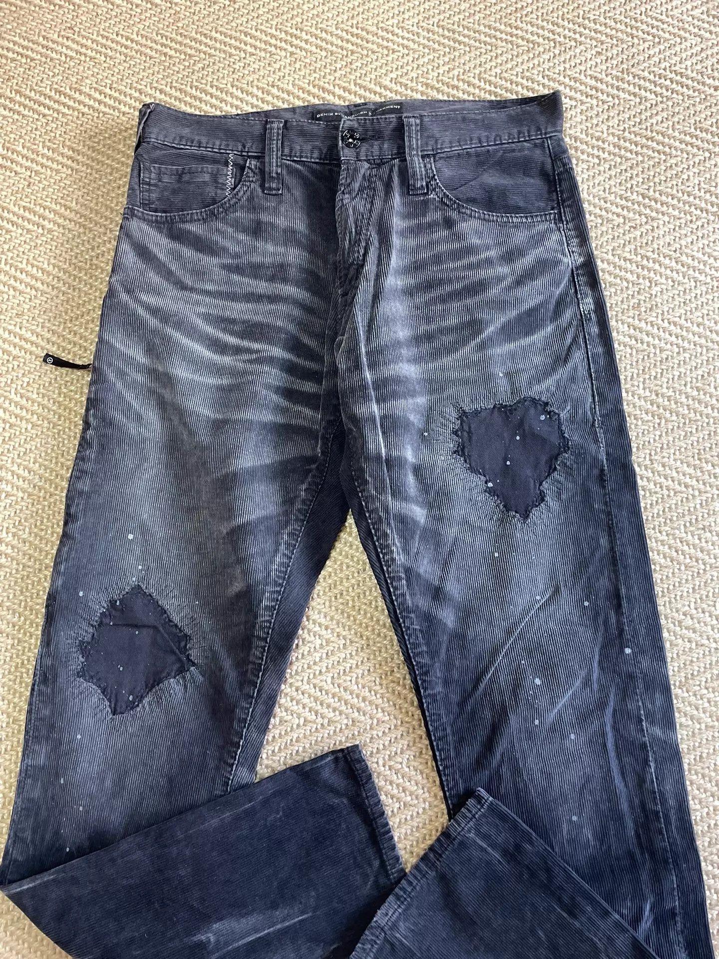 Fragment Design FRAGMENT x VANQUISH Washed Distressed Ink Cord Pant Size US 28 / EU 44 - 3 Thumbnail