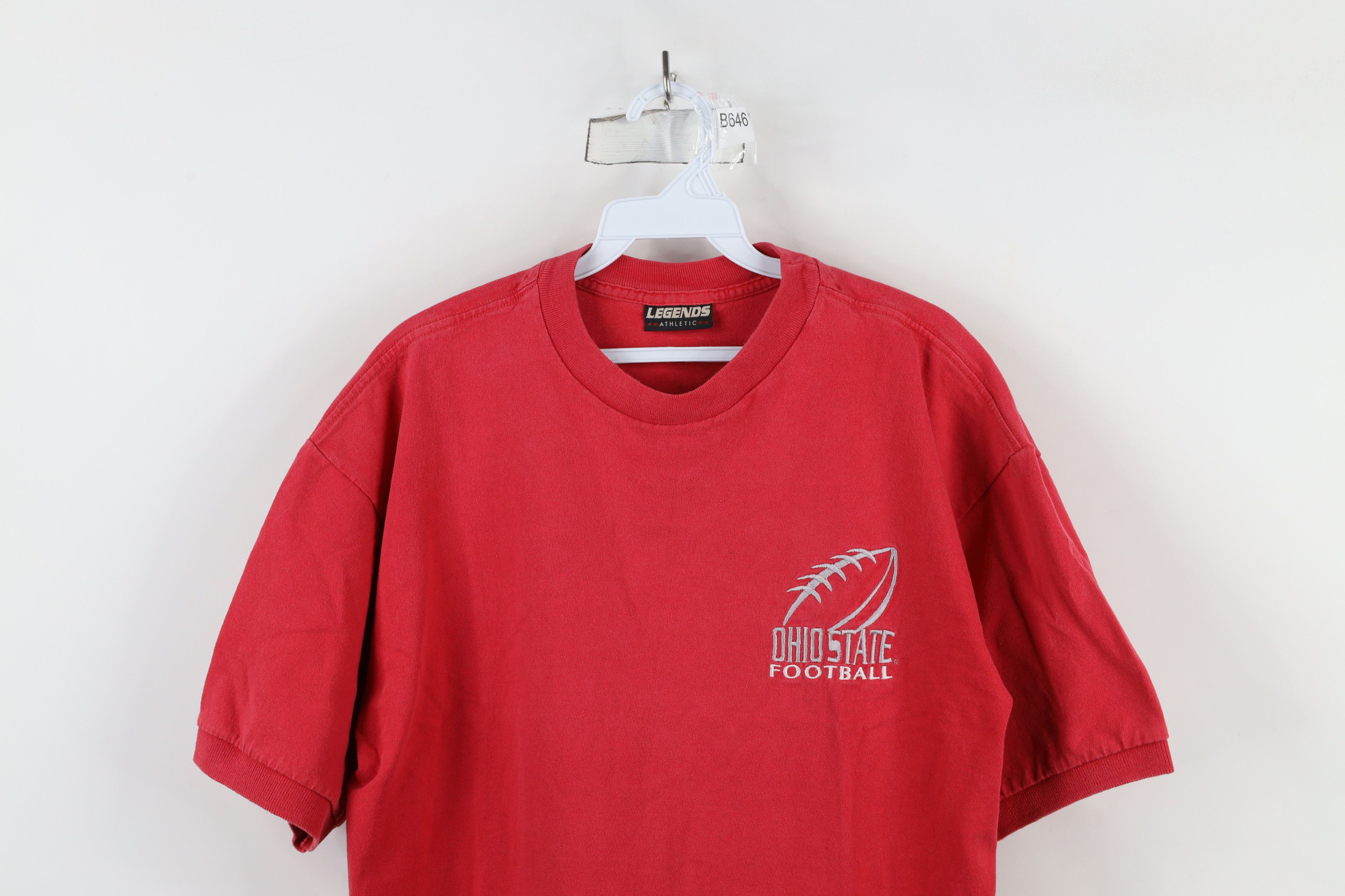 Vintage Vintage 90s Faded Ohio State University Football T-Shirt USA Size US L / EU 52-54 / 3 - 2 Thumbnail