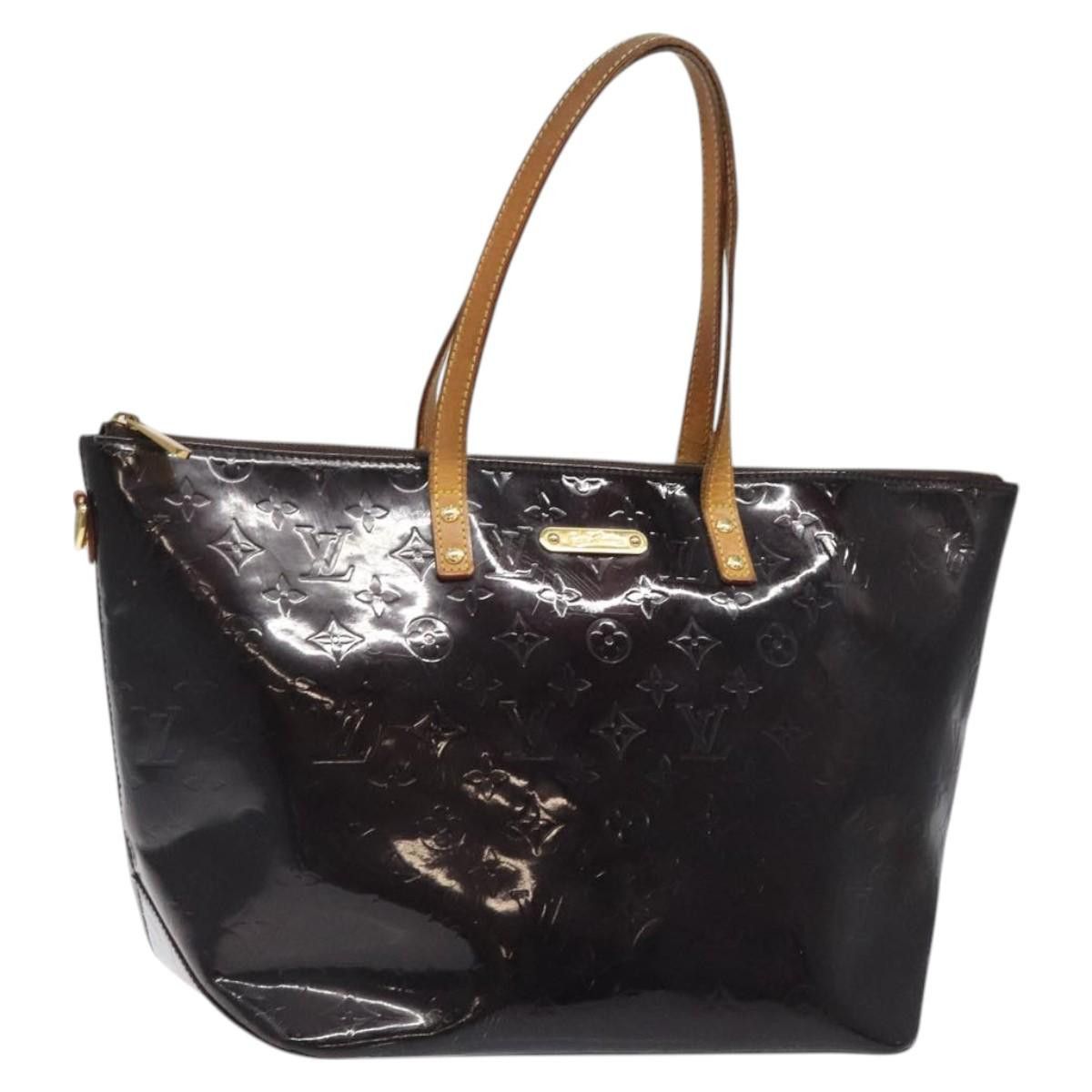 Louis Vuitton Monogram Vernis Bellevue Gm Tote Bag Amarante M93589 Auth Ba1569, Women's