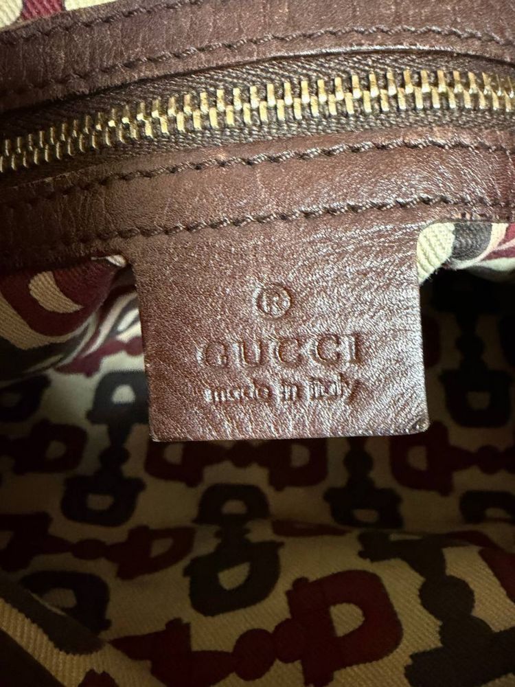Gucci Gucci Leather Horsebit Monogram Hobo Bag Size ONE SIZE - 4 Thumbnail