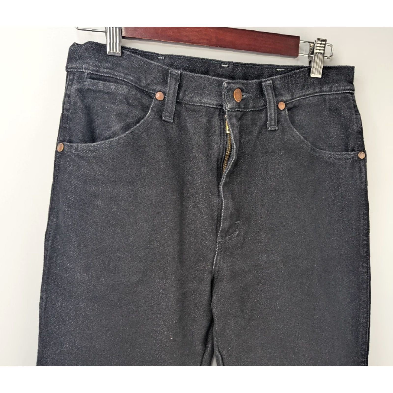 Wrangler Wrangler Jeans Cowboy Cut Slim Fit 30x32 Black Denim 938BLK Western Men Size US 30 / EU 46 - 5 Thumbnail