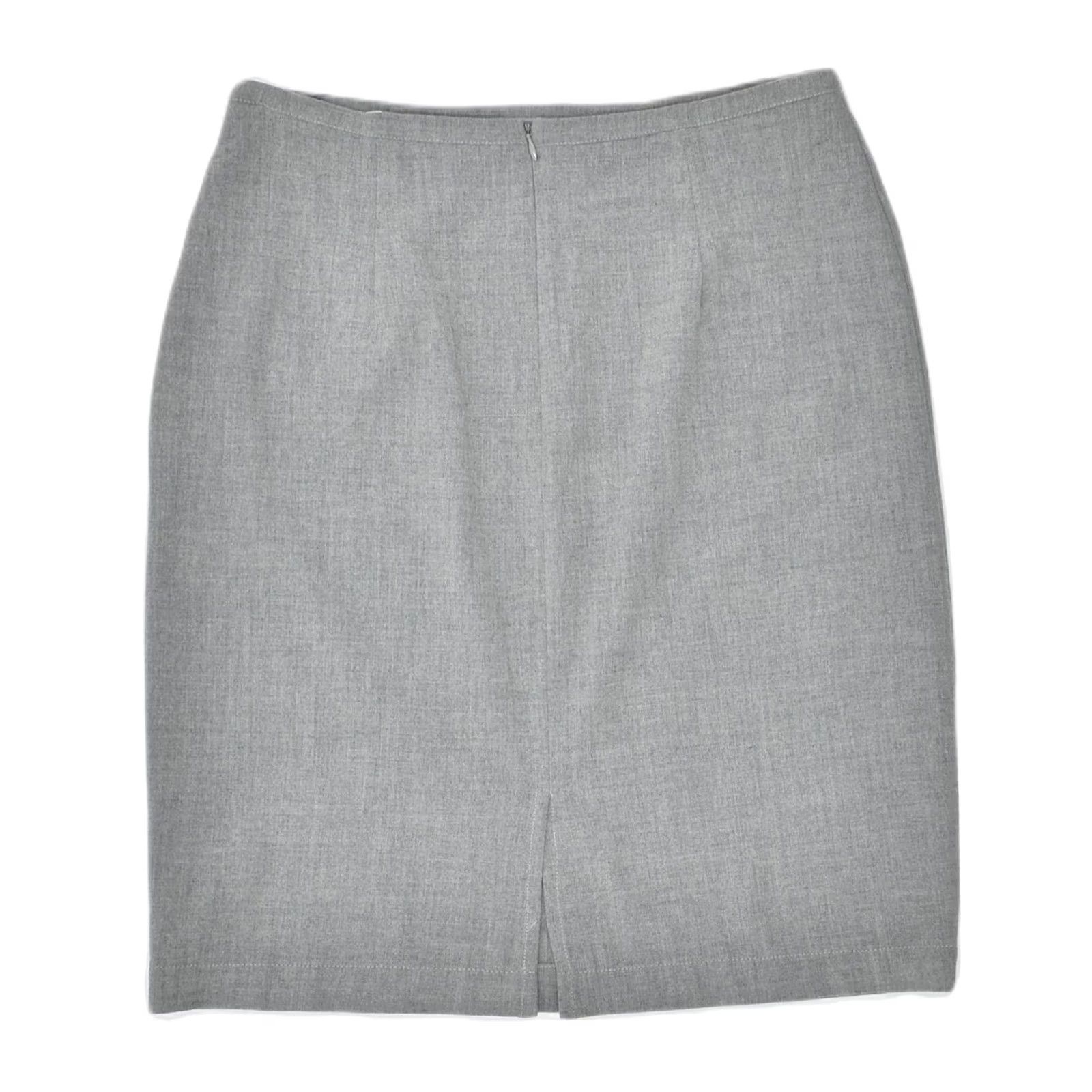 Krizia VINTAGE KRIZIA JEANS Womens Pencil Skirt UK 18 XL Grey Polyester HO09 Size 40" / US 18 - 2 Thumbnail