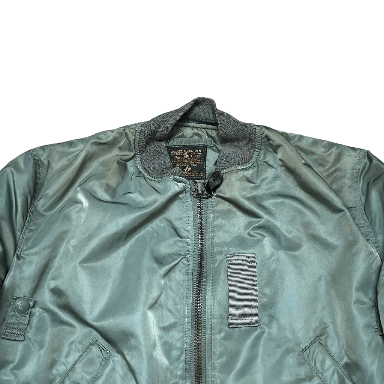 Alpha Industries Vintage Alpha Industries Ma 1 Flight Bomber Jacket Size US M / EU 48-50 / 2 - 2 Thumbnail