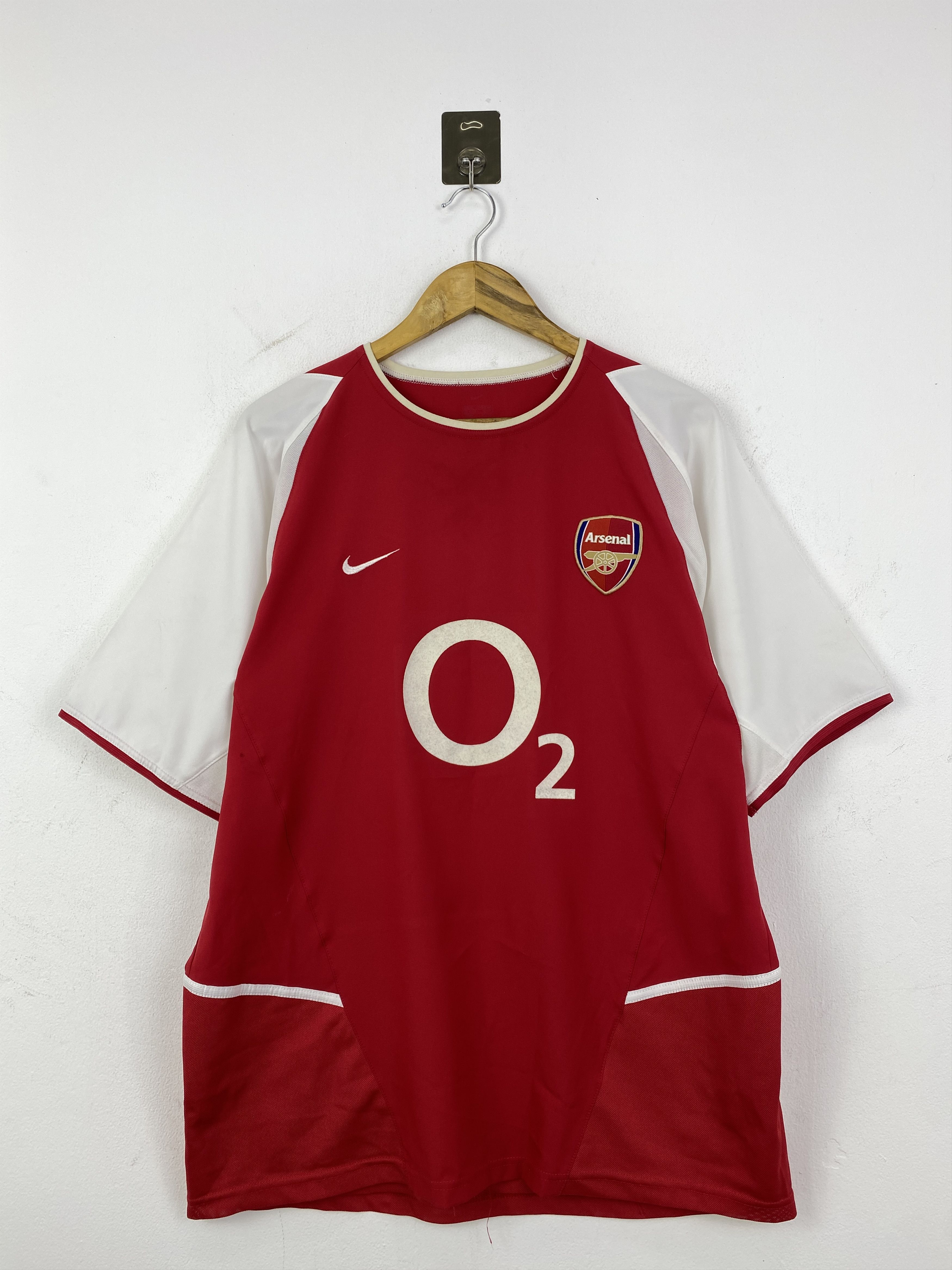 Vintage Nike Arsenal 02-04 O2 Home Jersey TA0722