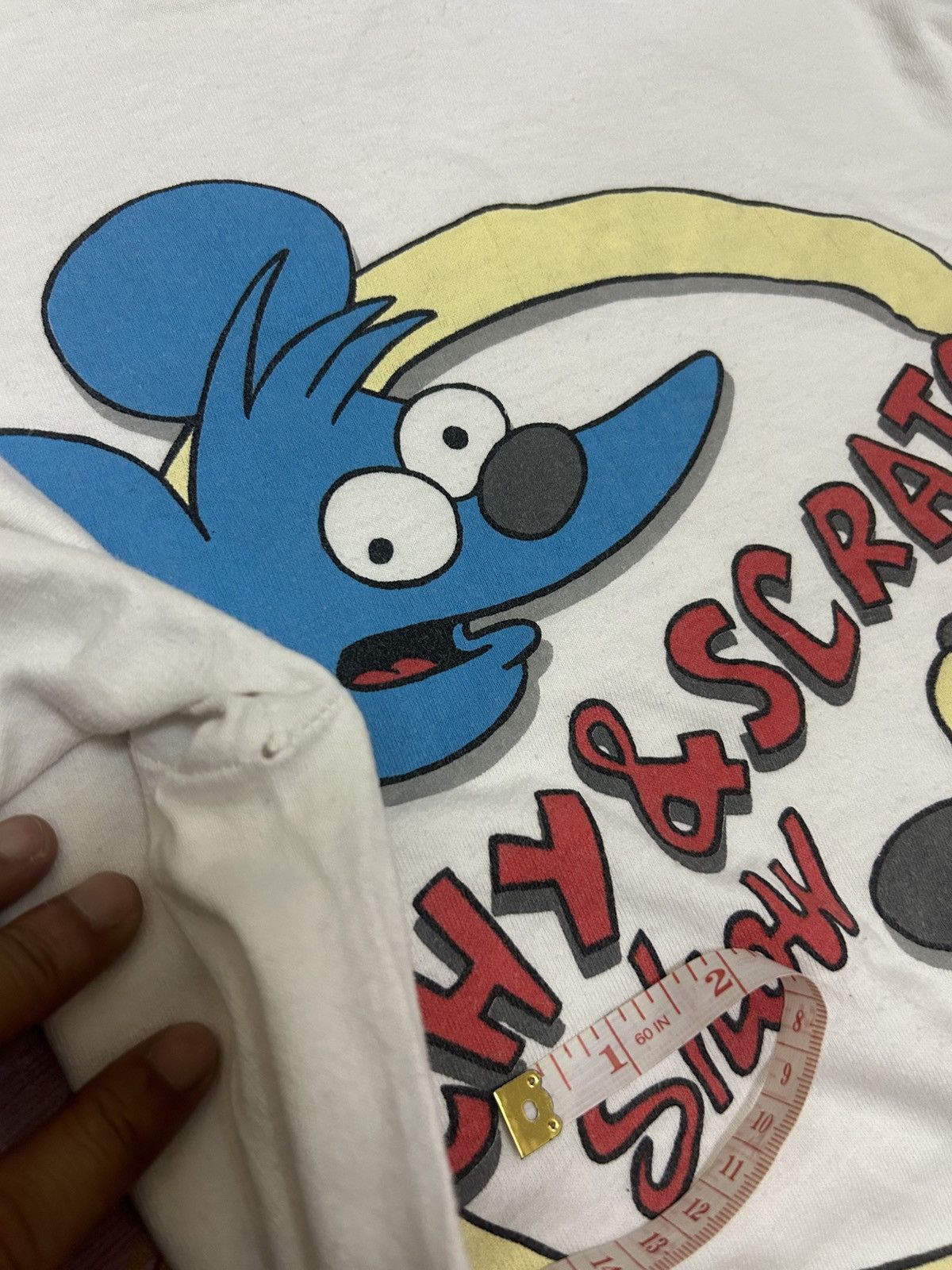 The Simpsons × Vintage Rare! Vintage 90s The Itchy & Scractchy Show /Matt Greoning Size US L / EU 52-54 / 3 - 3 Thumbnail