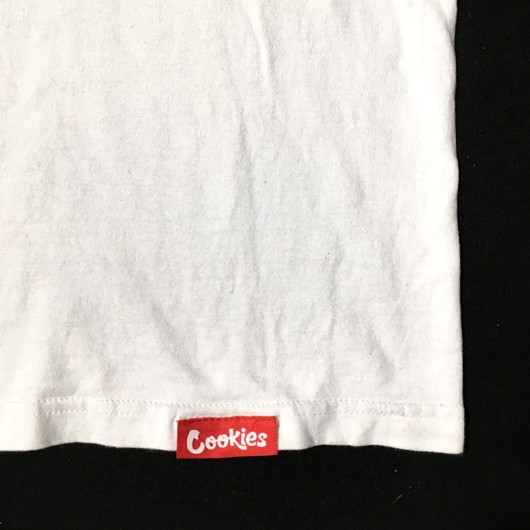 Vintage Cookies Logo T-Shirt Mens Size 2X white Bitten Cookie Graphic Tee Shortsleeve Size US XXL / EU 58 / 5 - 2 Thumbnail