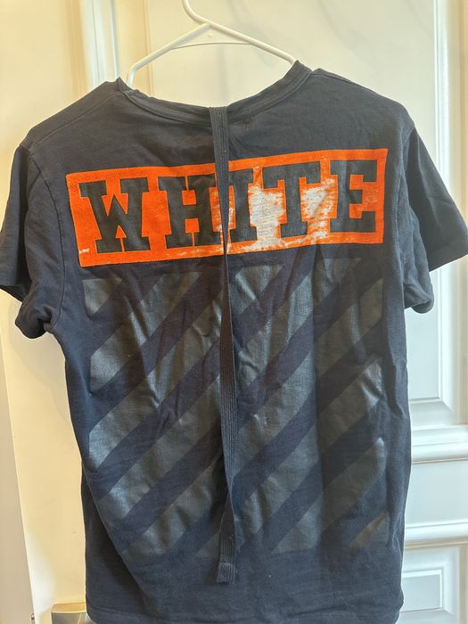 Off white orange outlet box tee