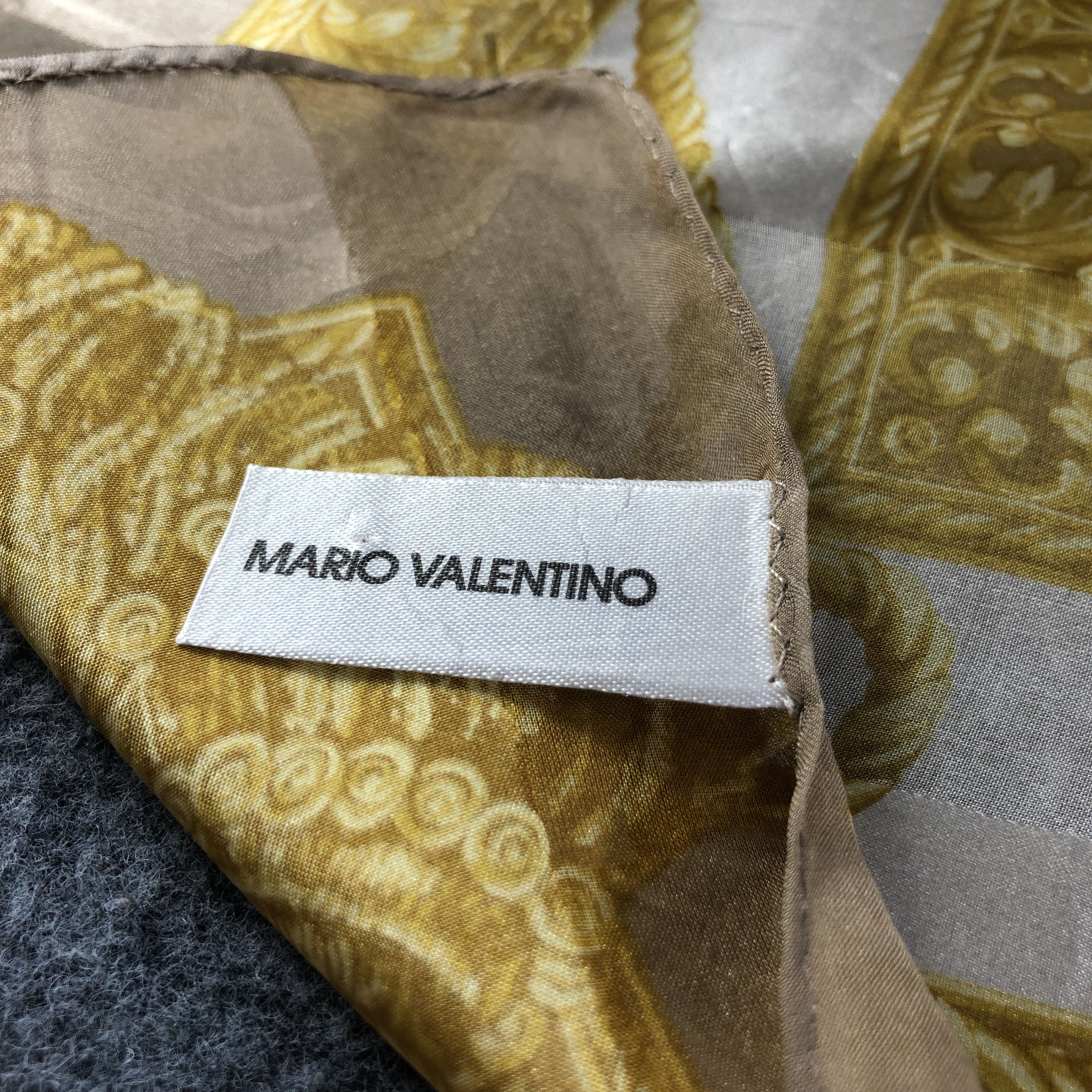 Mario Valentino Mario Valentino Luxury Silk Scarf M748 Size ONE SIZE - 4 Thumbnail
