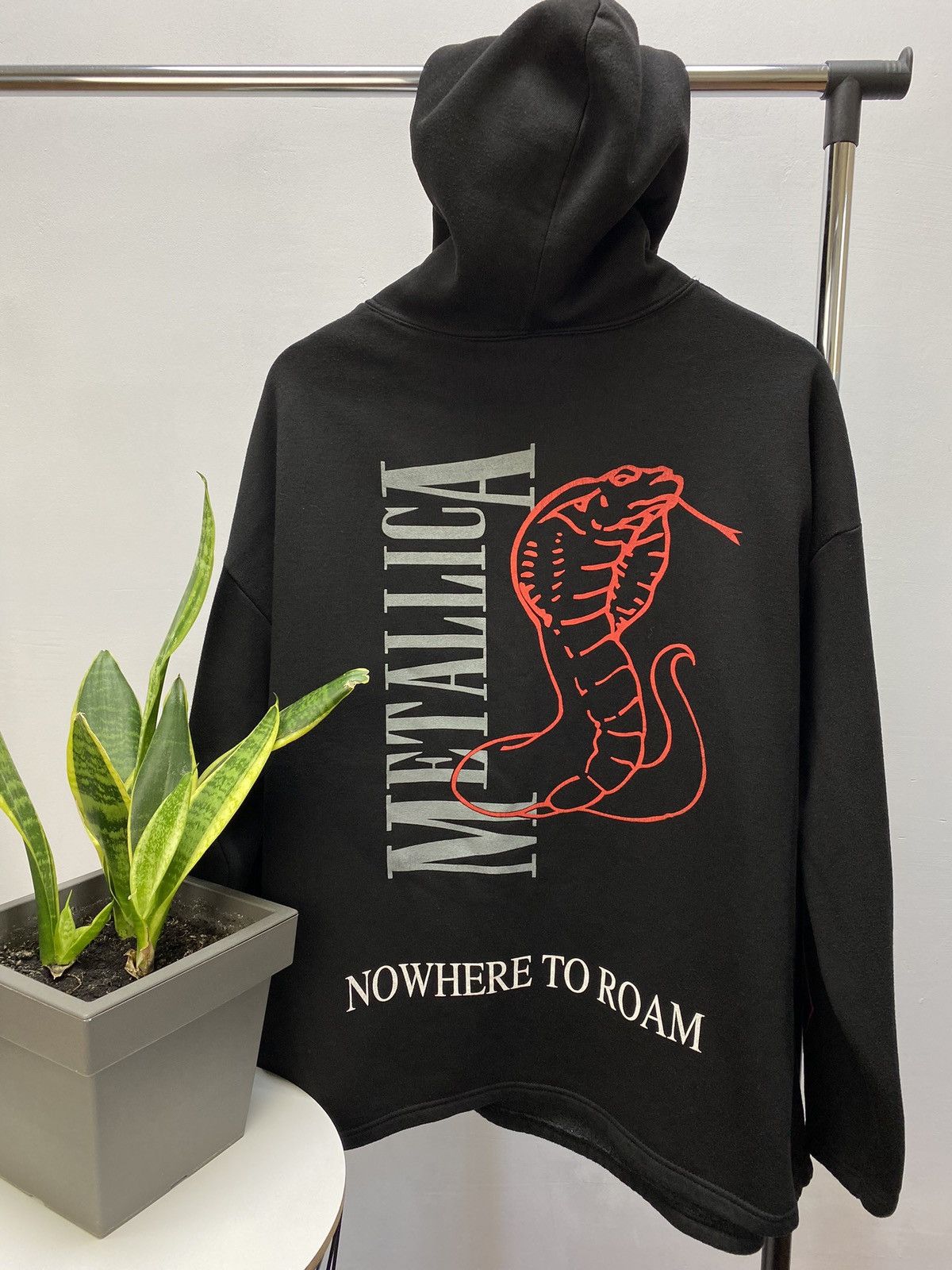 Band Tees × Metallica × Vintage Vintage 90s Metallica Nowhere Else To Roam Tour Hoodie Size US XL / EU 56 / 4 - 20 Thumbnail