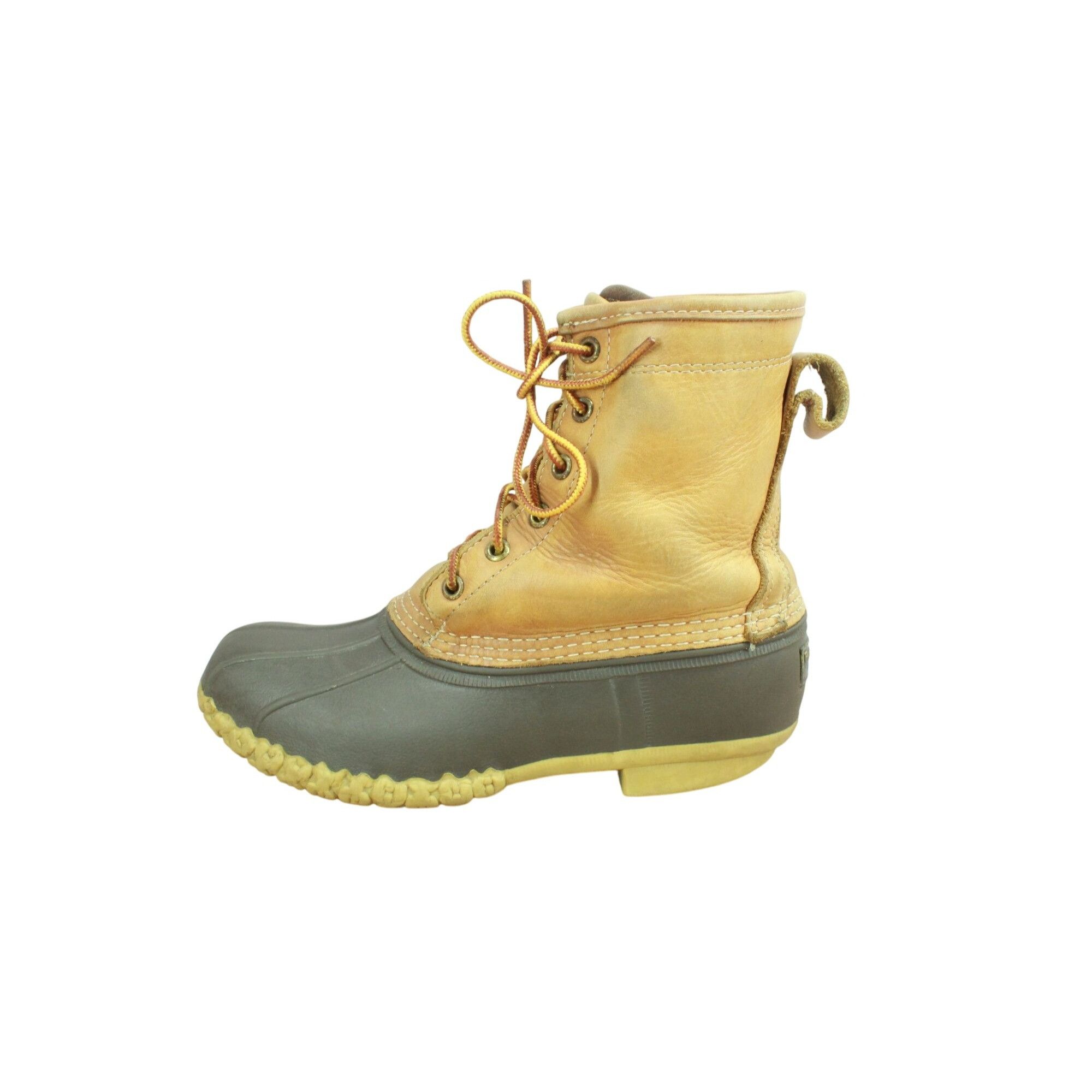 Goretex LL Bean Leather 8" Goretex Insulated Ankle Duck Boots Size US 7 / IT 37 - 1 Thumbnail