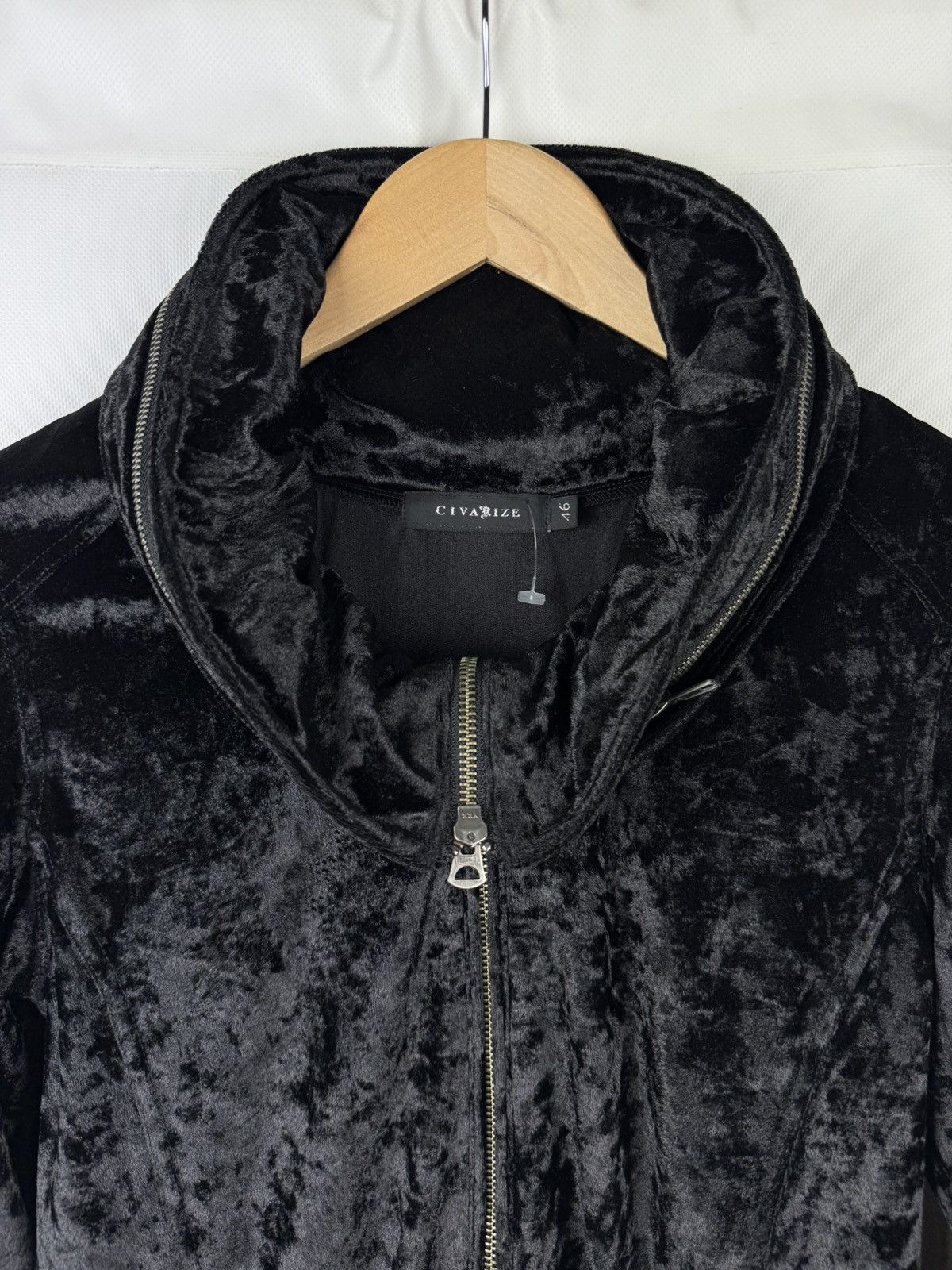 CIVARIZE × Japanese Brand Civarize Y2K Gothic Studded Velour Full Zip Track Top Jacket Size L / US 10 / IT 46 - 18 Thumbnail
