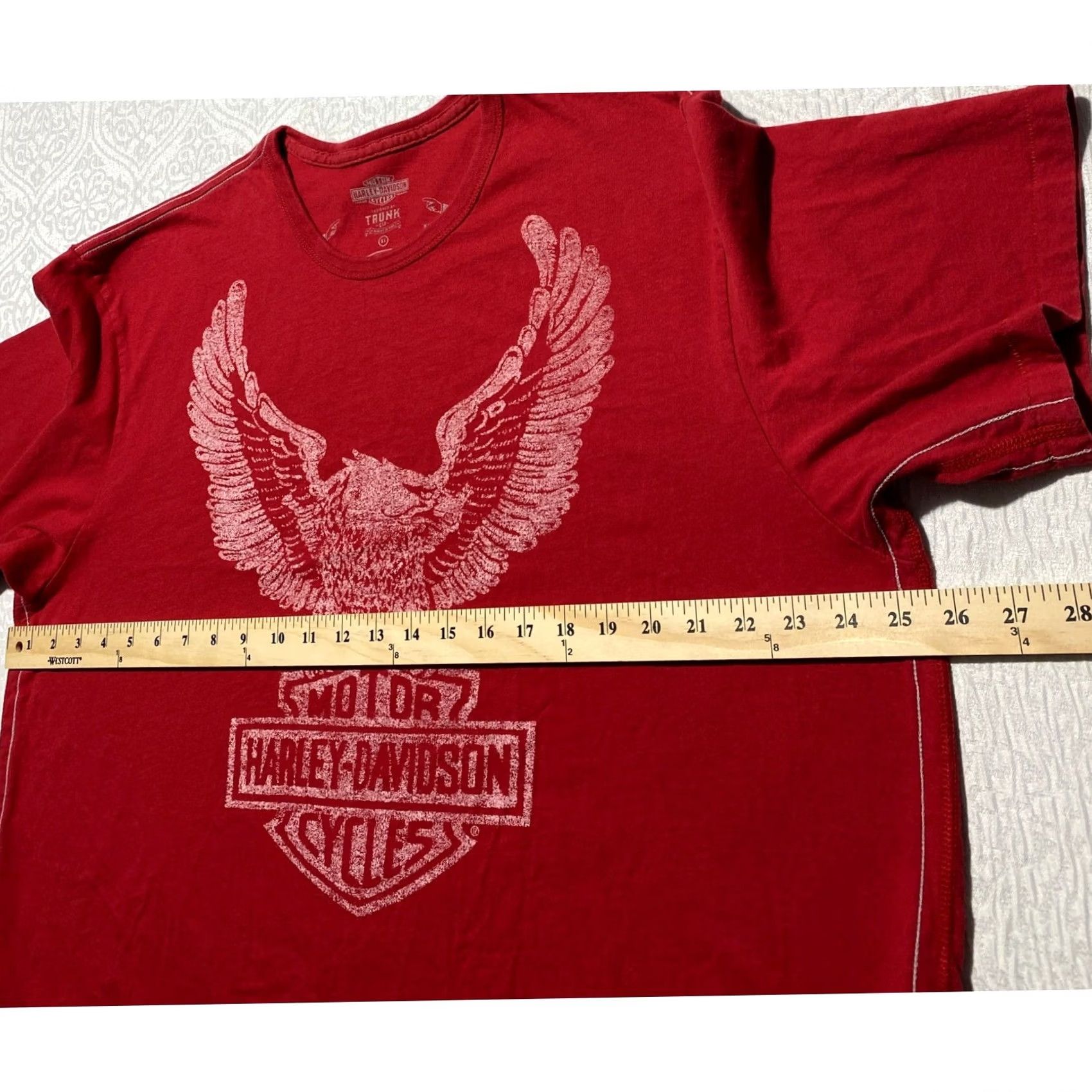 Harley Davidson Harley-Davidson Trunk Ltd Red Eagle Graphic T-Shirt XL Limited Edition 2009 Size US XL / EU 56 / 4 - 4 Thumbnail