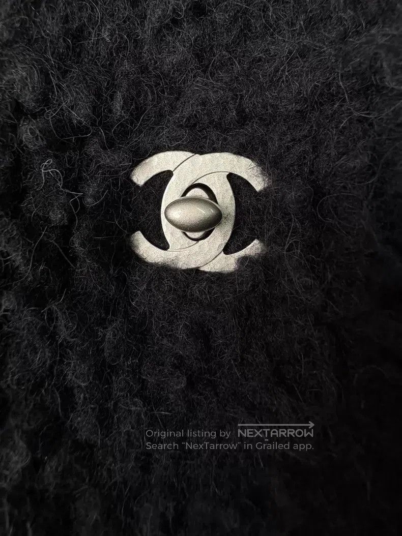 Chanel Chanel Black and silver schoolbag buckle teddy sweater kni Size XS / US 0-2 / IT 36-38 - 5 Thumbnail