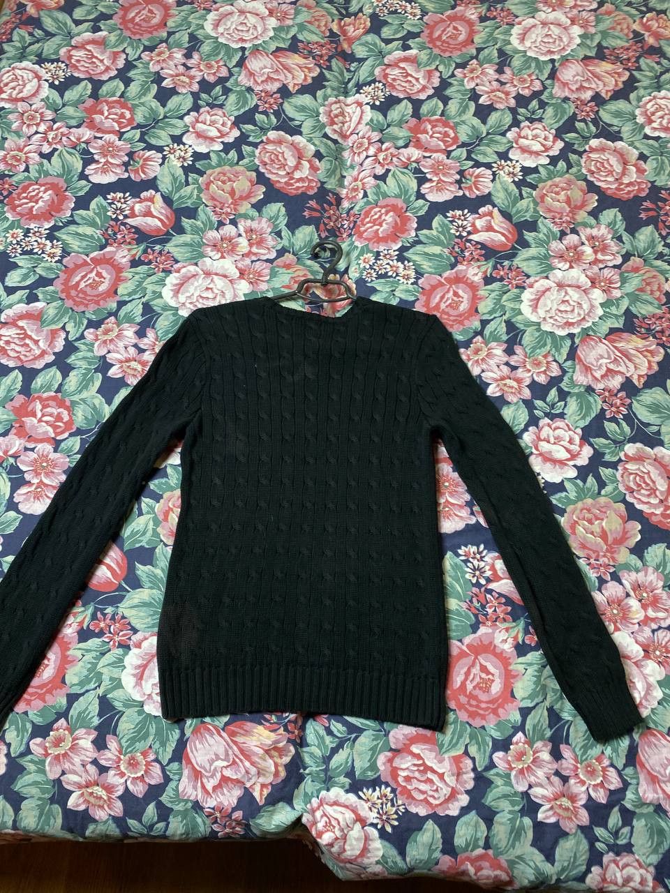 Polo Ralph Lauren × Vintage Vintage Polo Lauren Ralph Lauren Cable Knit V Neck Sweater Size L / US 10 / IT 46 - 9 Thumbnail