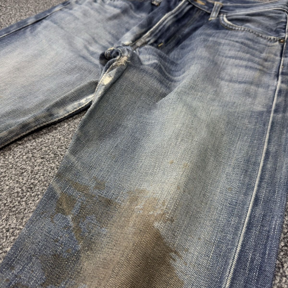 Kapital 🇯🇵 Vintage 90s Selvedge Edwin 505xx Distressed Denim Size US 28 / EU 44 - 5 Thumbnail