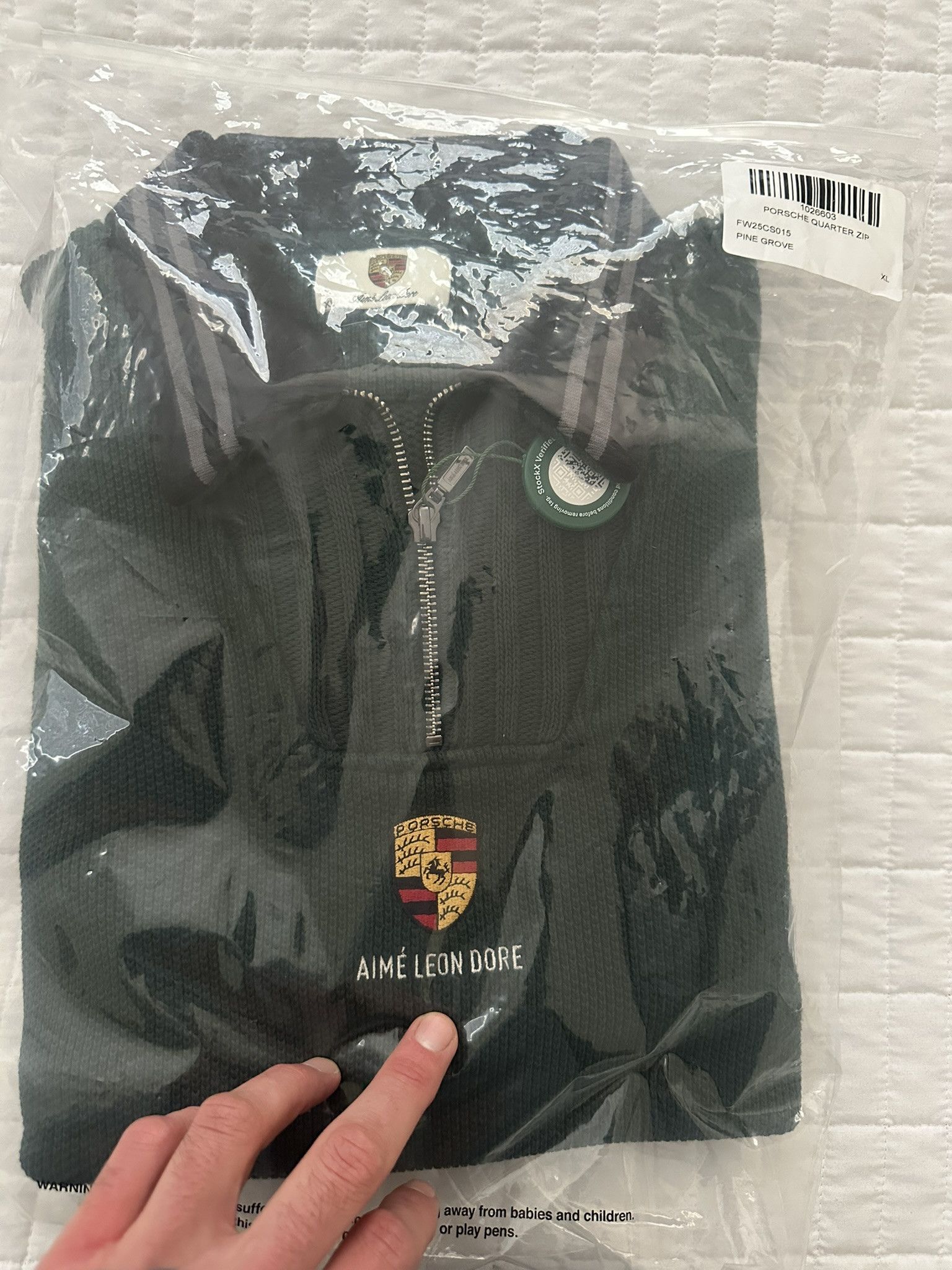 Aime Leon Dore Aime Leon Dore Porsche Jacquard Crewneck Sweatshirt Pine Size US XL / EU 56 / 4 - 8 Thumbnail