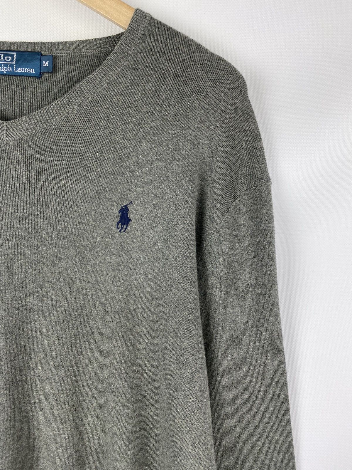 Vintage Polo by Ralph Lauren vintage men’s v-neck sweater pullover Size US M / EU 48-50 / 2 - 8 Thumbnail