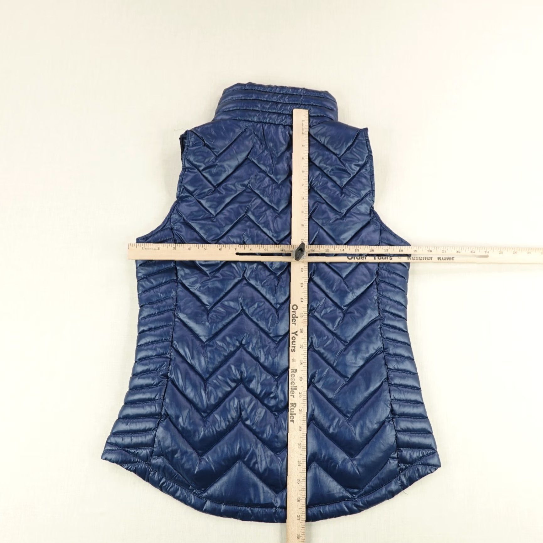 Calvin Klein VINTAGE Calvin Klein Vest Womens Medium Blue Premium Down Puffer Insulated Zig Zag Quilt Size M / US 6-8 / IT 42-44 - 5 Thumbnail