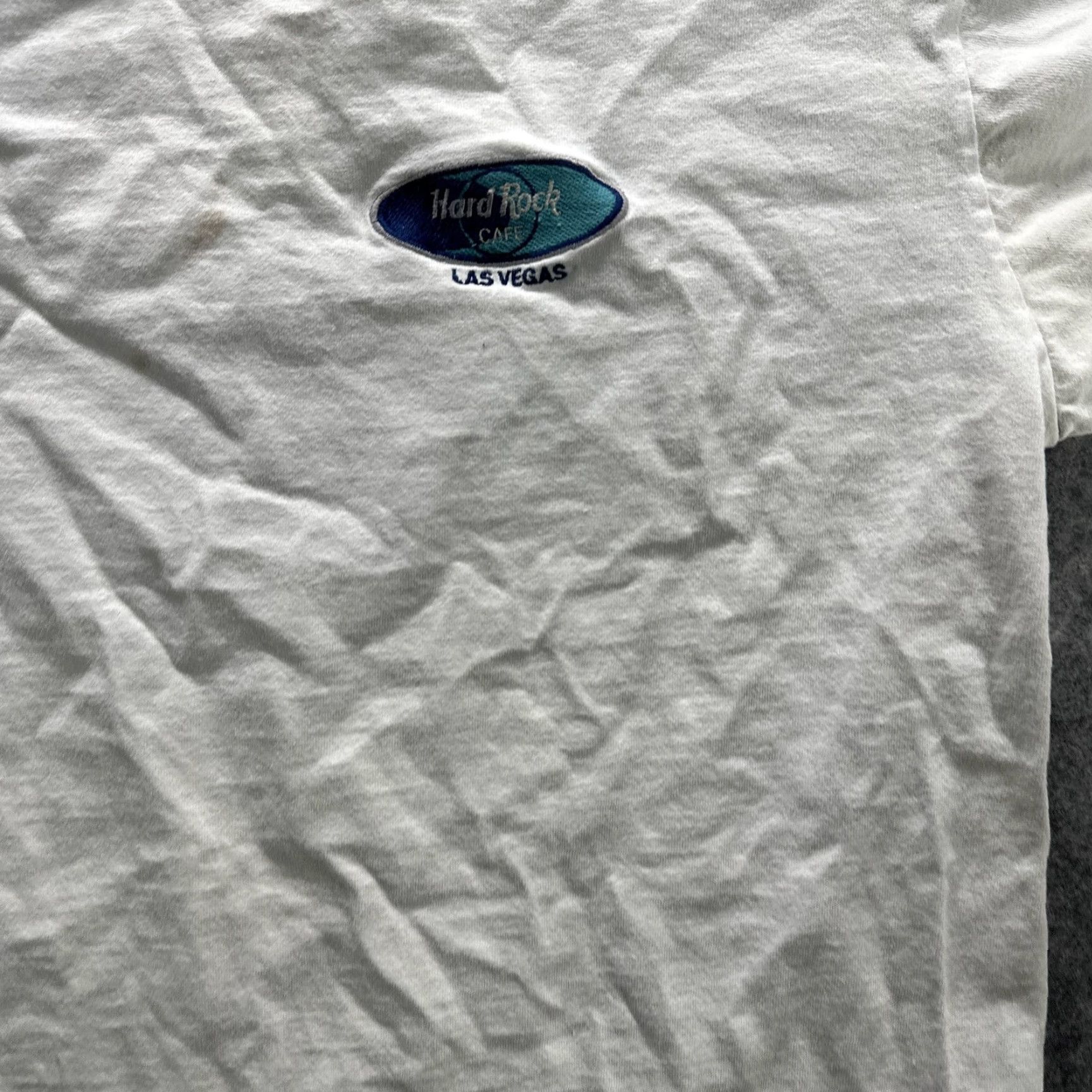Hard Rock Cafe VINTAGE Hard Rock Cafe Las Vegas Shirt Mens Large White Graphic Print Crew Neck Short Sleeve USA 90s Size US L / EU 52-54 / 3 - 5 Thumbnail