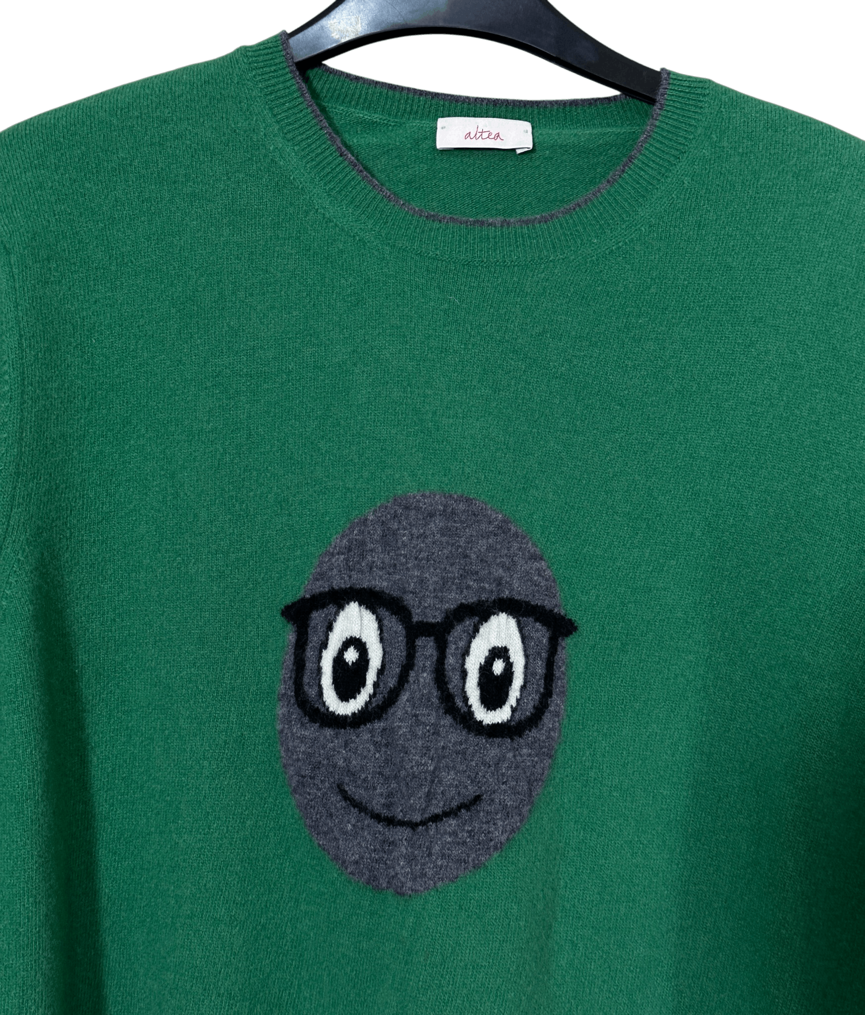 Altea Green Grey Wool Jumper Size US L / EU 52-54 / 3 - 2 Thumbnail