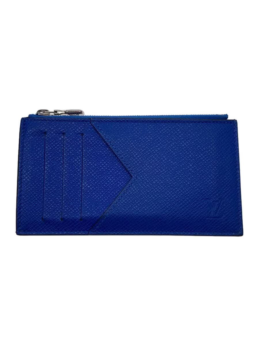 Louis Vuitton Louis Vuitton Taiga Coin And Card Holder Leather Plain Blue Size ONE SIZE - 1 Thumbnail