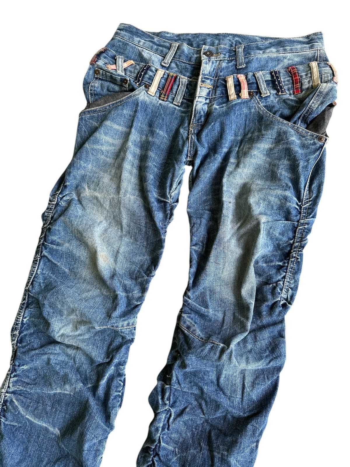 POST ARCHIVE FACTION (PAF) Double Waist Crazy Design 🎌💥 Size US 32 / EU 48 - 3 Thumbnail