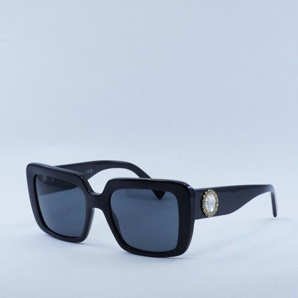 image of New Versace Ve4384B Gb1/87 Black /dark Grey Sunglasses, Women's