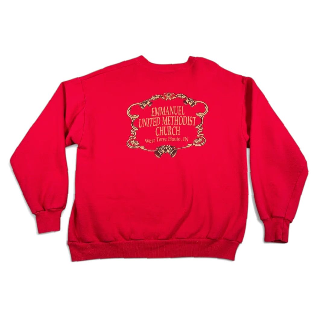 Lee VINTAGE Lee Red Christmas Sweatshirt Adult Large Cotton Blend Crew Neck 90s Size US L / EU 52-54 / 3 - 2 Thumbnail