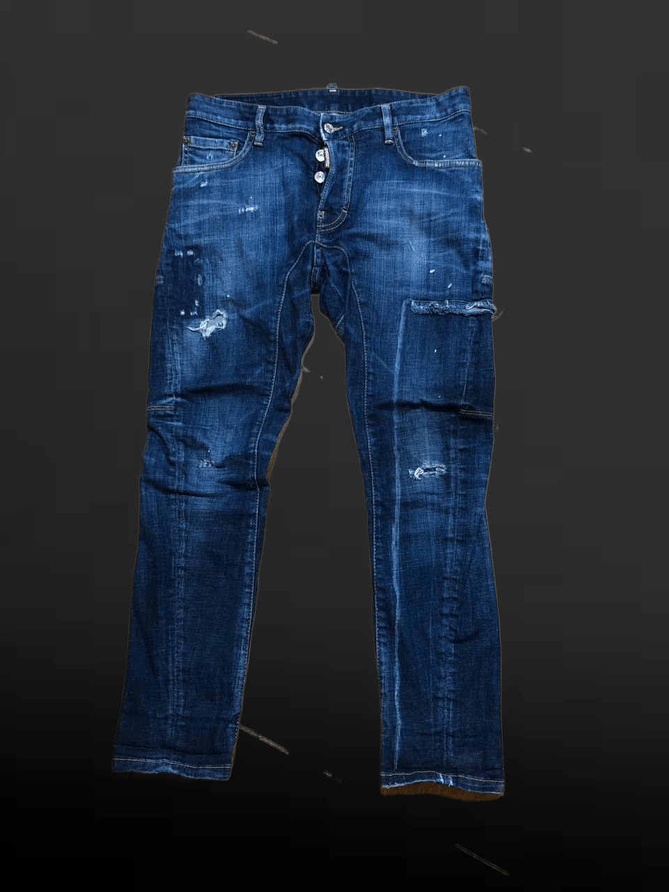 Dsquared2 Vintage Dsquared2 Blue Distressed Denim Jeans Men’s Size US 32 / EU 48 - 1 Thumbnail