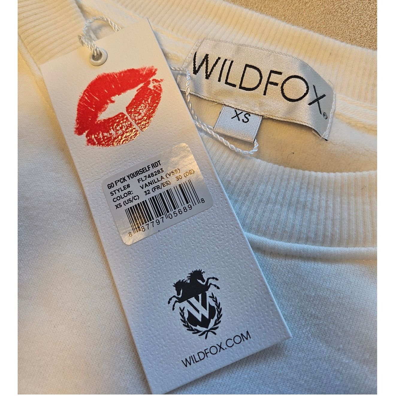Wildfox Wildfox Couture Vanilla Go F*ck Yourself Sweatshirt sz XS Size XS / US 0-2 / IT 36-38 - 2 Thumbnail