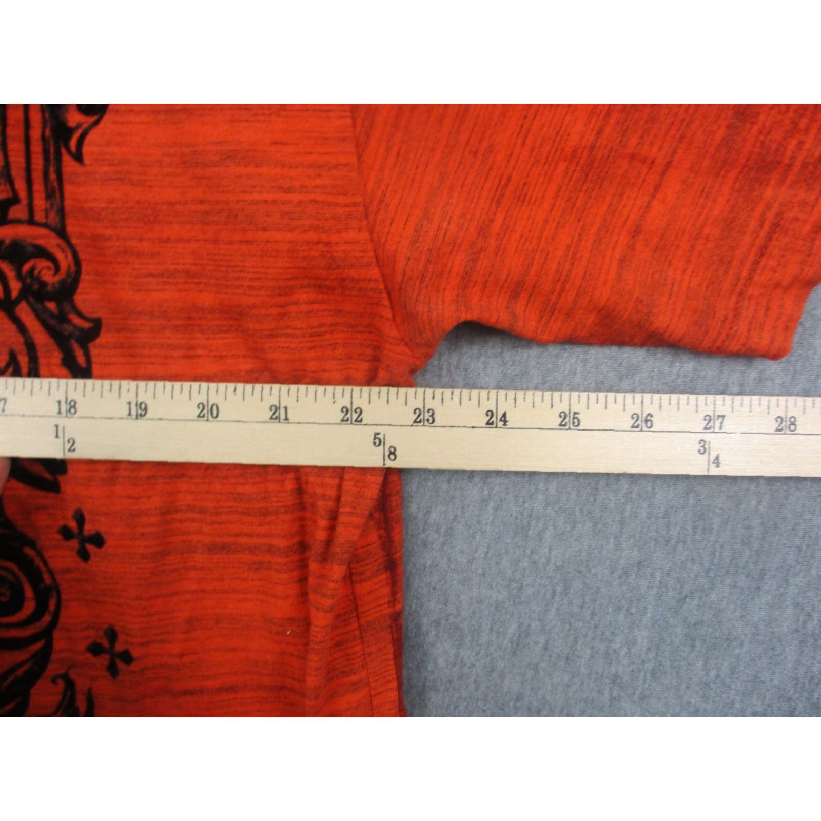 Affliction Affliction Shirt Mens 3XL Orange Live Fast Graphic Tee Skater Size US XXL / EU 58 / 5 - 6 Thumbnail
