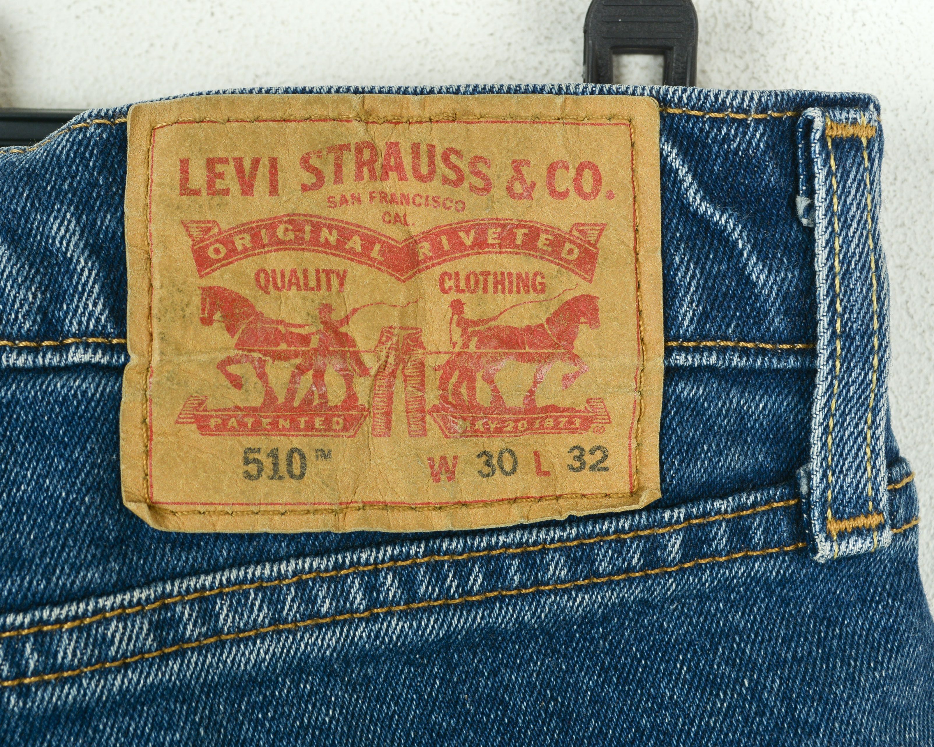 Levi's 510 Mens W30 L32 Slim Fit Skinny Jeans Denim Pants Trousers Size US 30 / EU 46 - 11 Thumbnail