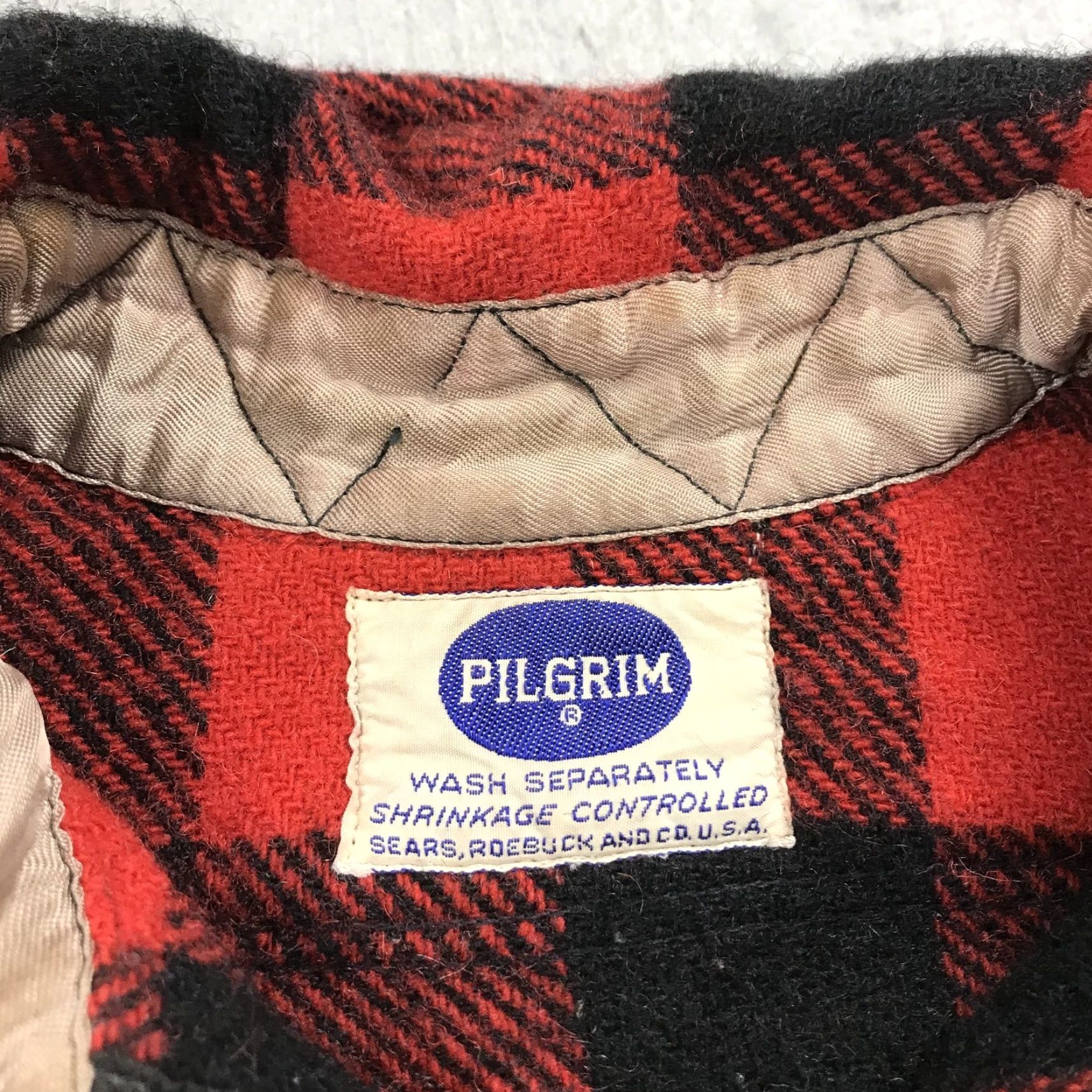 Vintage VINTAGE Pilgrim Shirt Mens M Red Buffalo Plaid Wool Flannel Hunting 60s USA Button-Up Long Sleeve Pockets Cardigan? Size US M / EU 48-50 / 2 - 5 Thumbnail