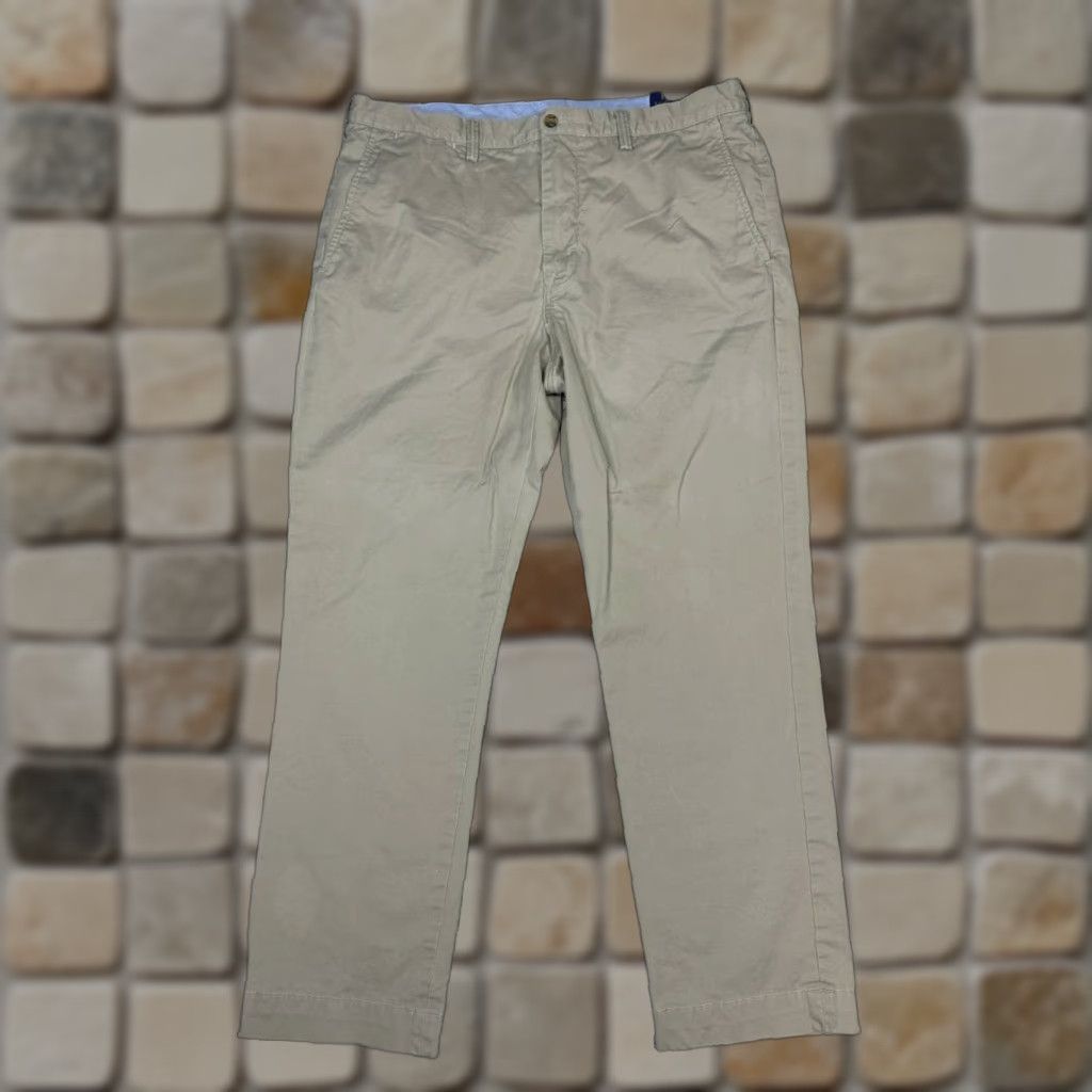 Polo Ralph Lauren Polo Ralph Lauren Chino Pants Men 36x30 Beige Cotton Stretch Straight Fit Formal Shirt? Size US M / EU 48-50 / 2 - 1 Thumbnail