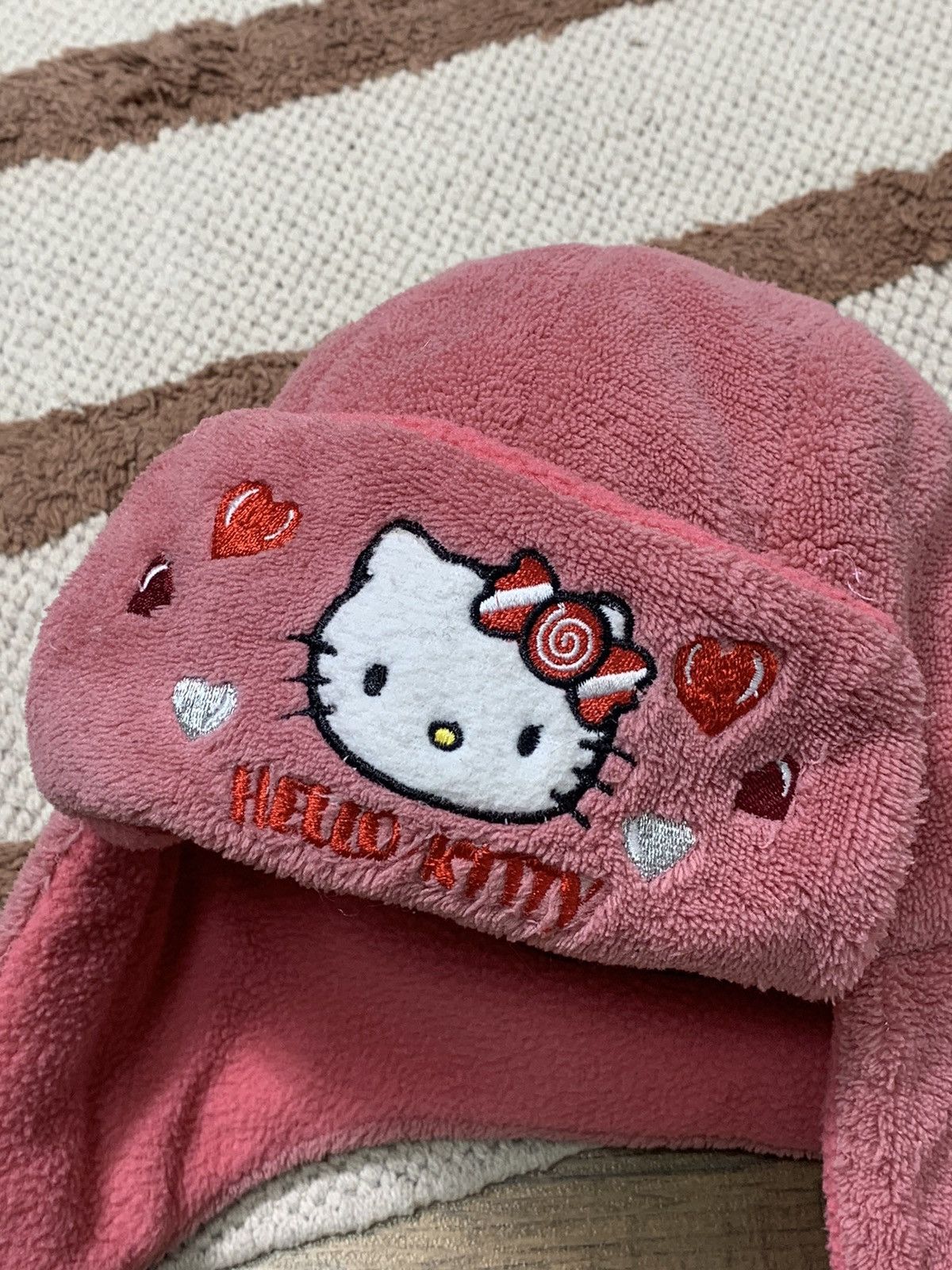 Cartoon Network VINTAGE HELLO KITTY CUTE AVIATOR USHANKA HAT Size ONE SIZE - 2 Thumbnail