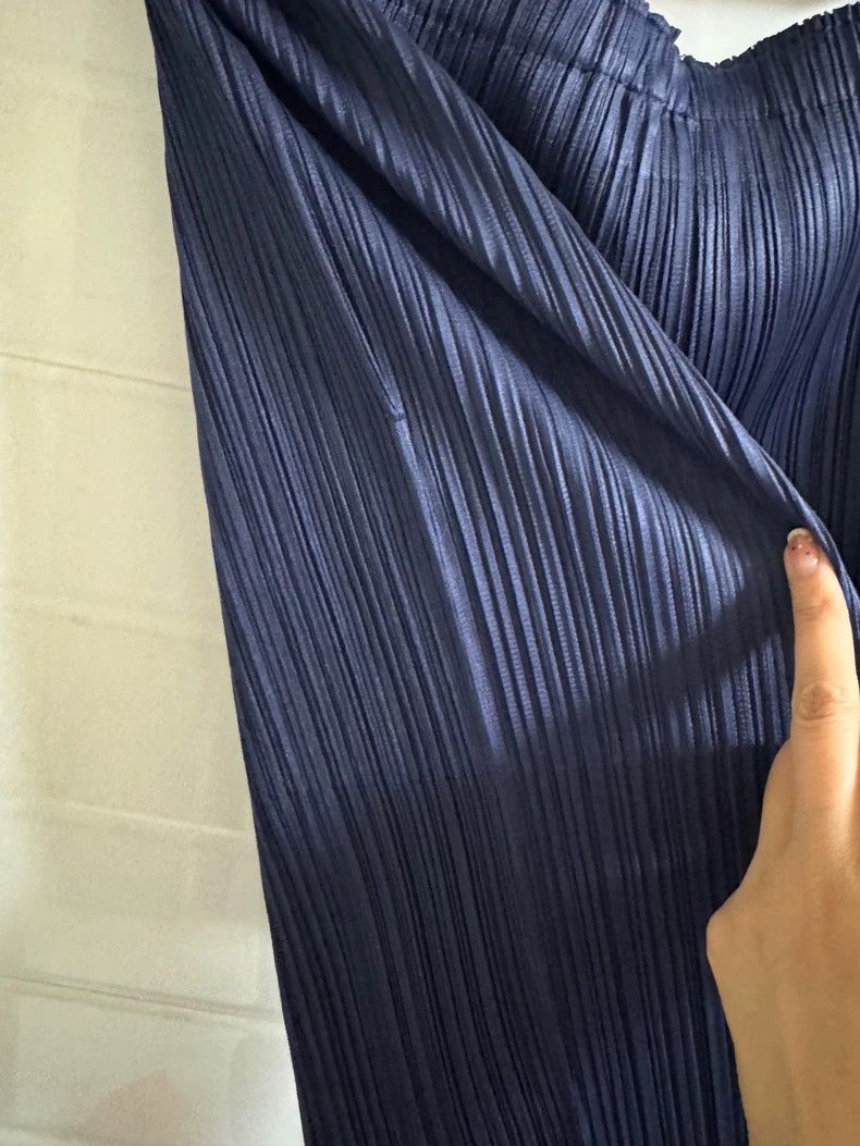 Issey Miyake issey miyake size:4 Navy blue pleated pants Size 42" / US 20 - 8 Thumbnail